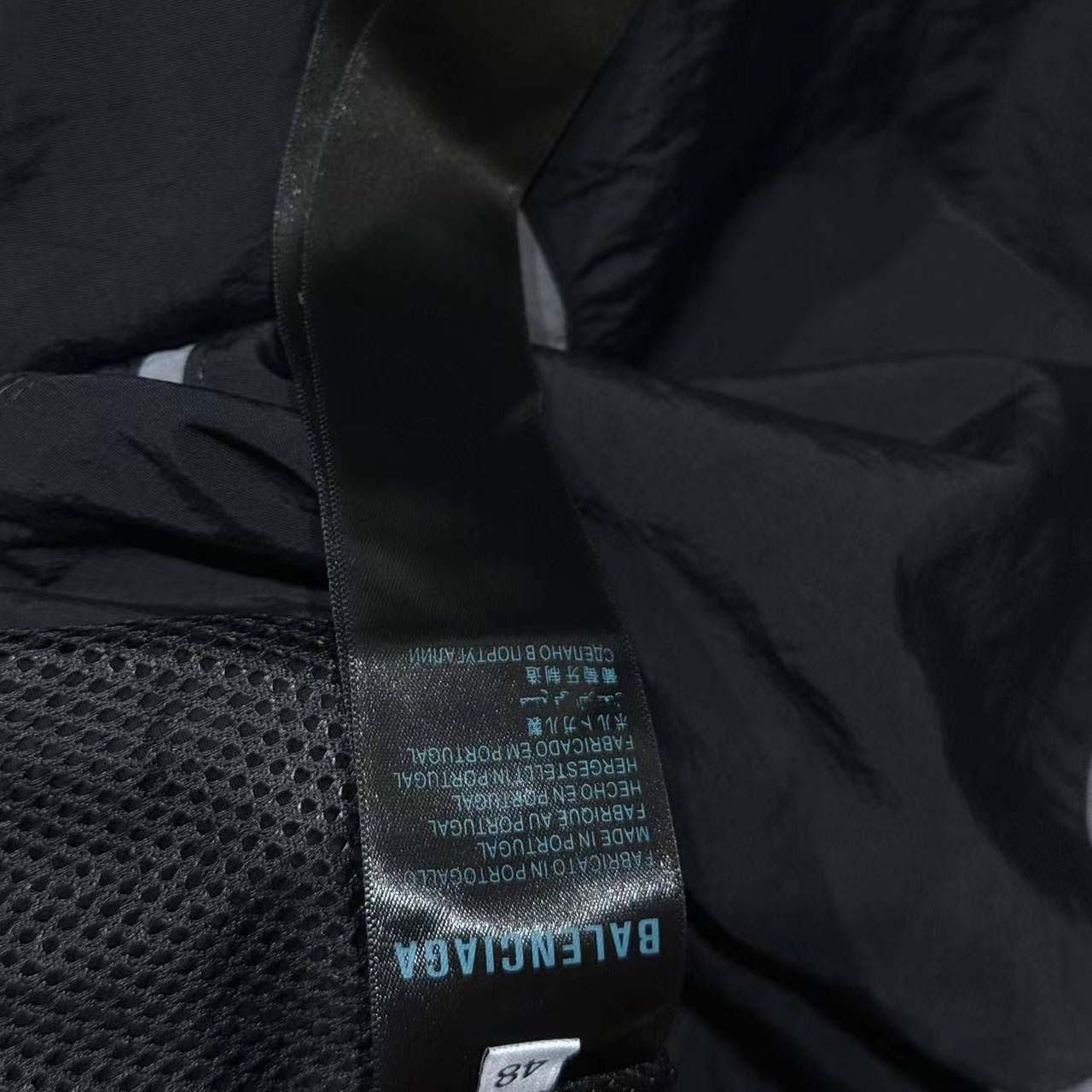 Balenciaga Loop Sports Icon Large Tracksuit Jacket 'Black/Elephant Grey' - EUR FASHION
