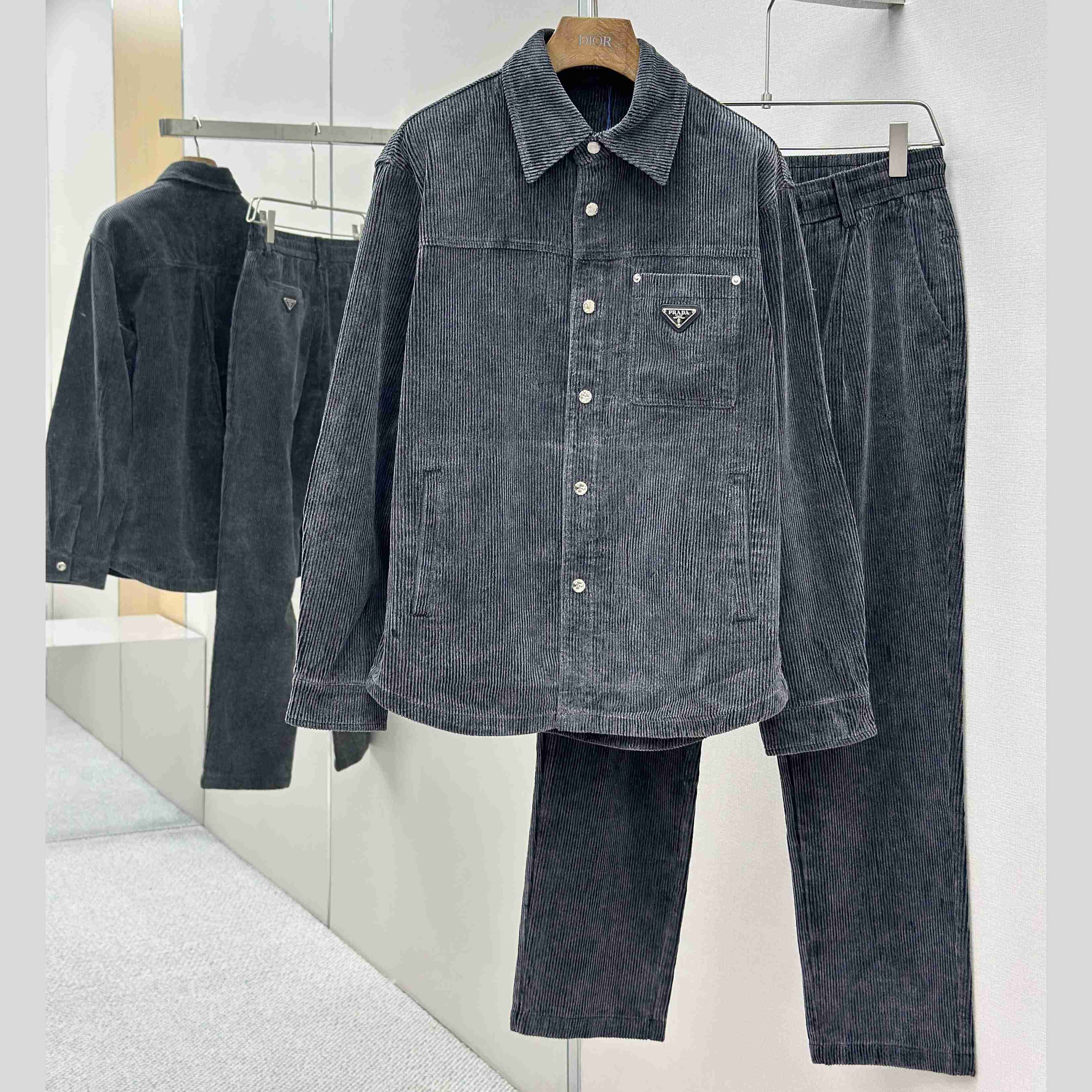 Prada Stretch Cotton Shirt And Pants - EUR FASHION
