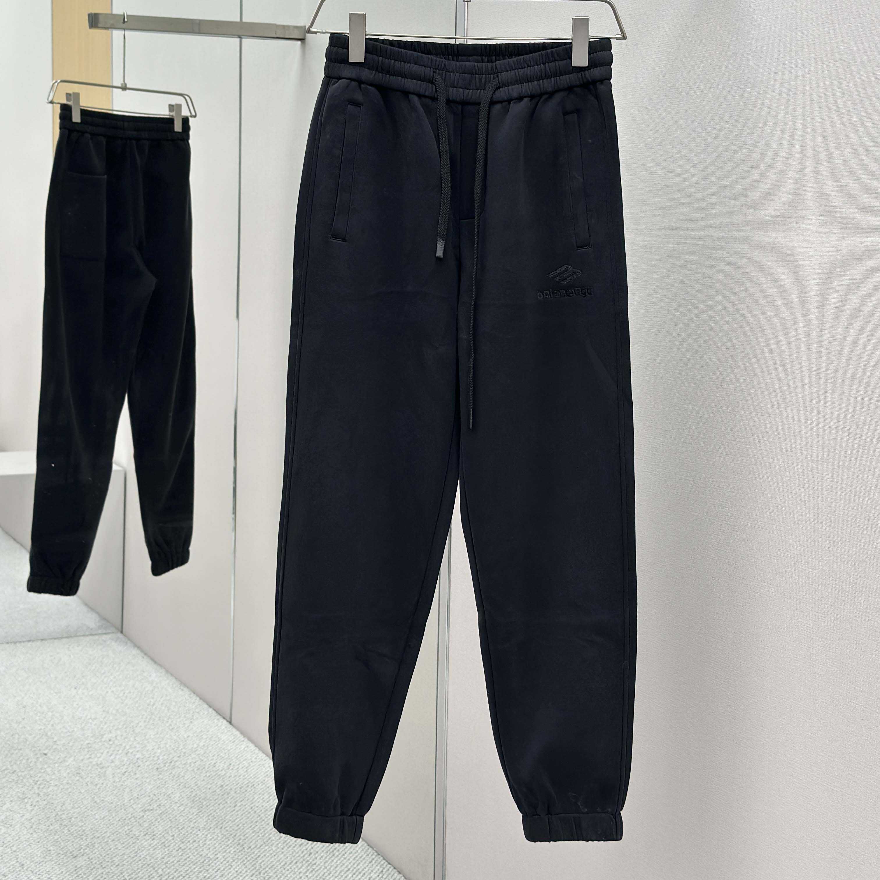 Balenciaga Black Cotton Pants - EUR FASHION
