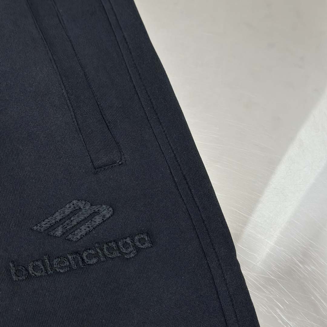 Balenciaga Black Cotton Pants - EUR FASHION