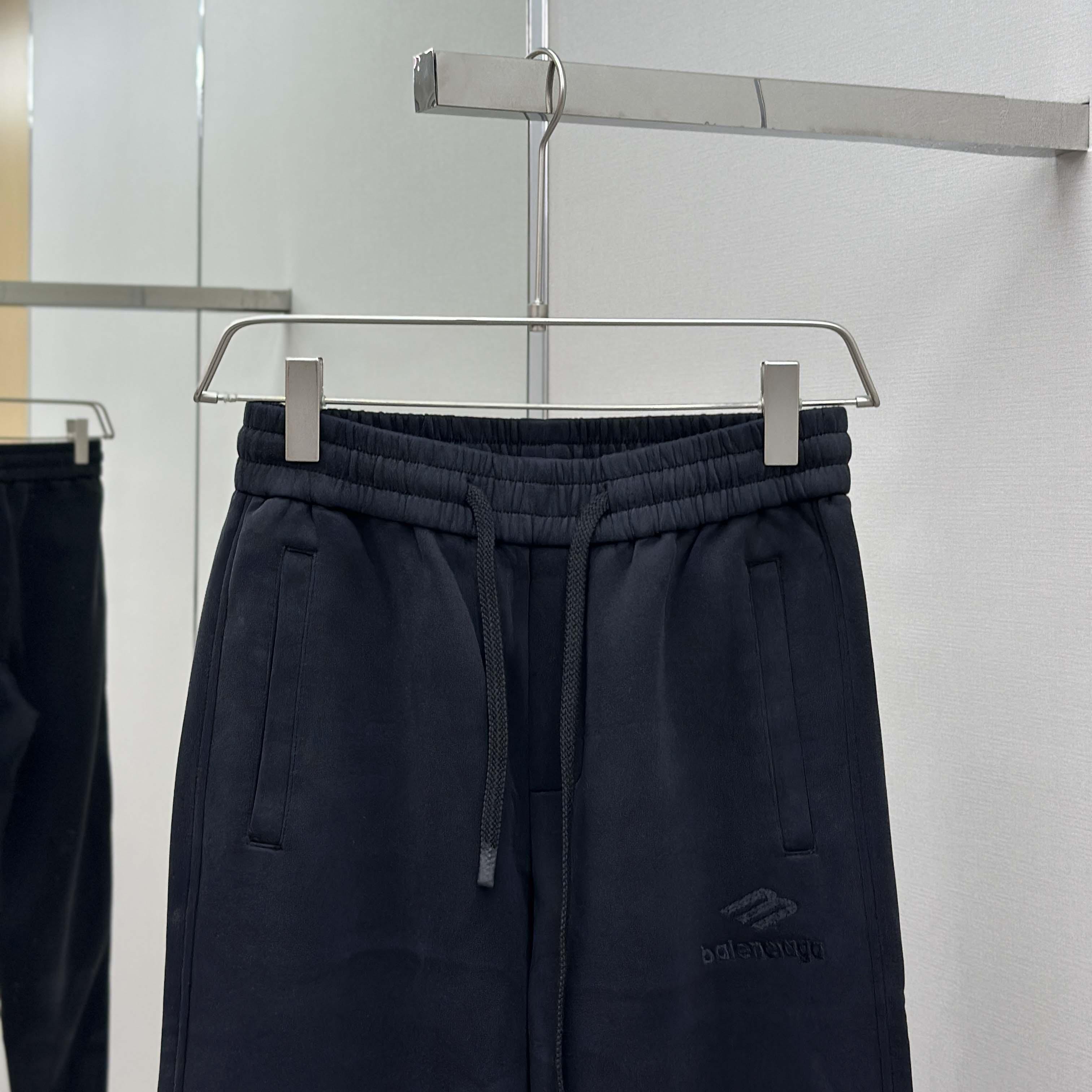 Balenciaga Black Cotton Pants - EUR FASHION