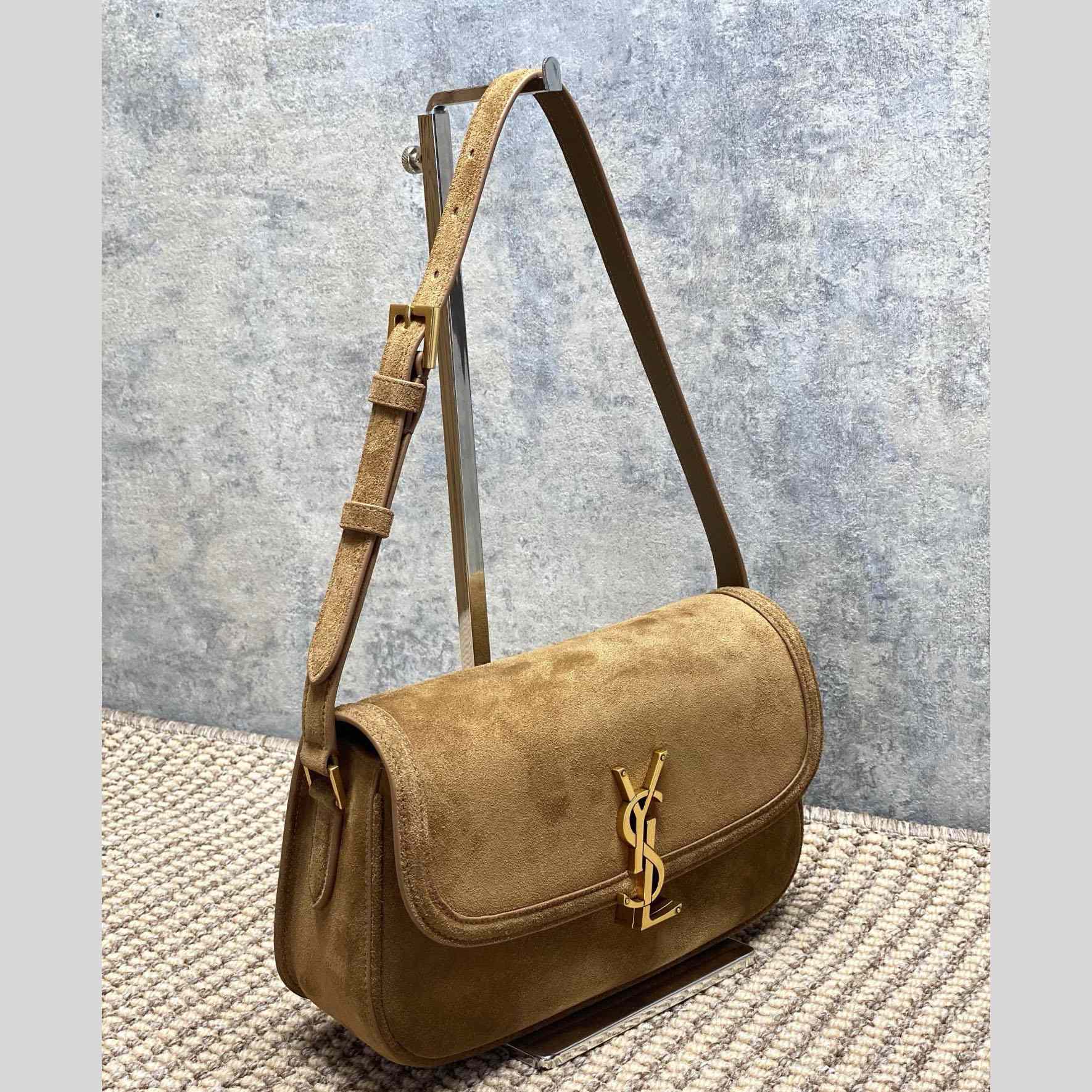 Saint Laurent Solferino Medium In Suede - EUR FASHION