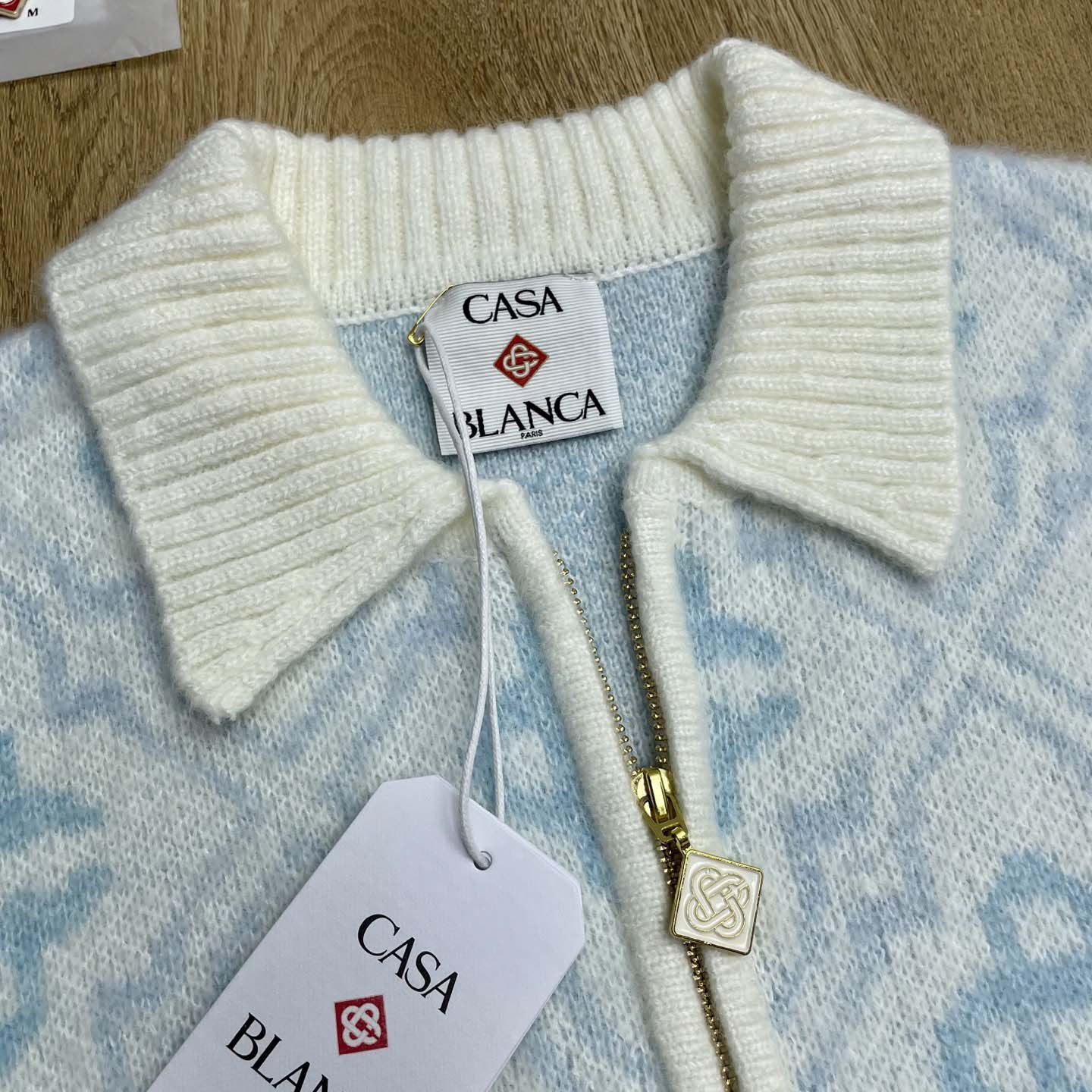 Casablanca Pattern Zip-up Cardigan   D0105 - EUR FASHION