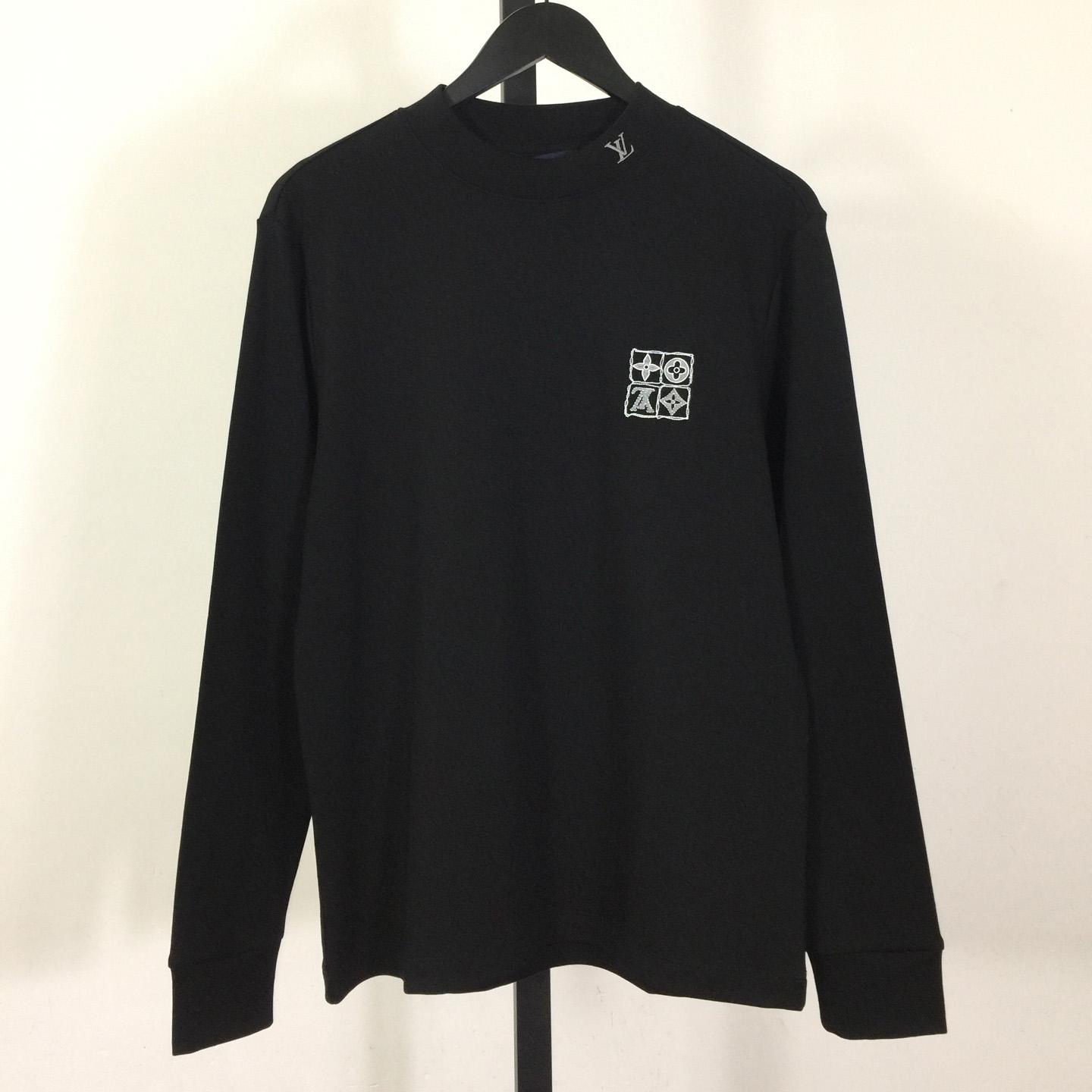 Louis Vuitton Embossed LV Long-Sleeved T-Shirt - EUR FASHION