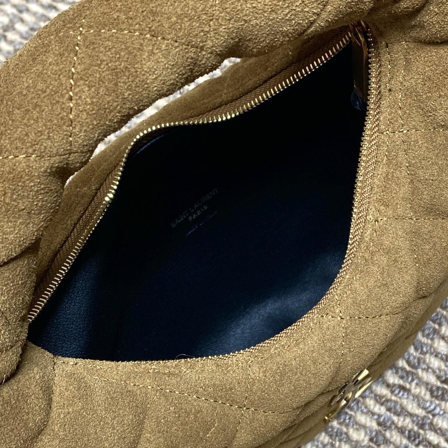 Saint Laurent Icarino In Quilted Suede - EUR FASHION