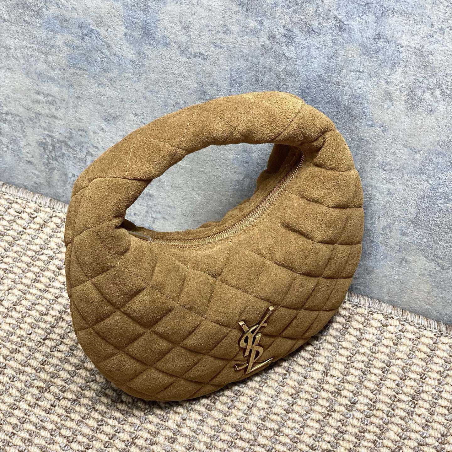 Saint Laurent Icarino In Quilted Suede - EUR FASHION