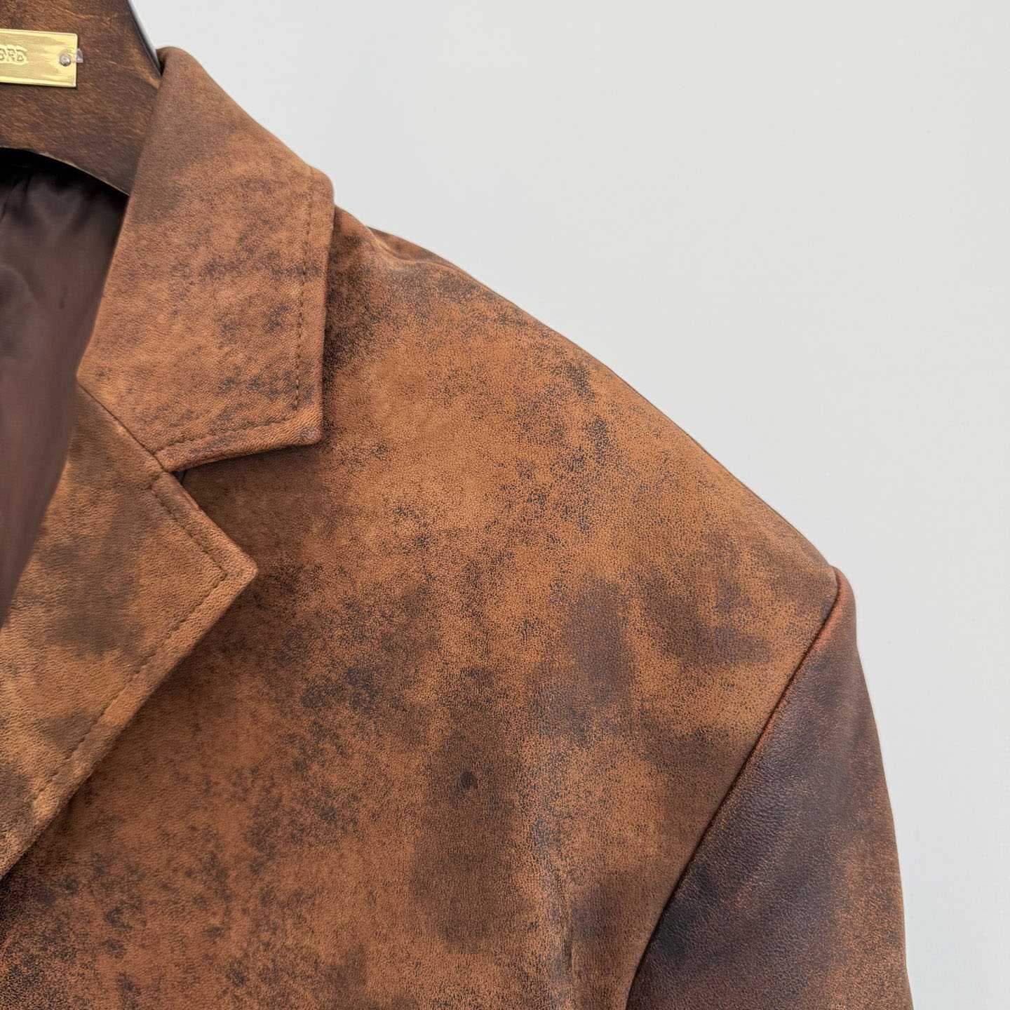 Miu Miu Waxed Suede Leather Jacket - EUR FASHION