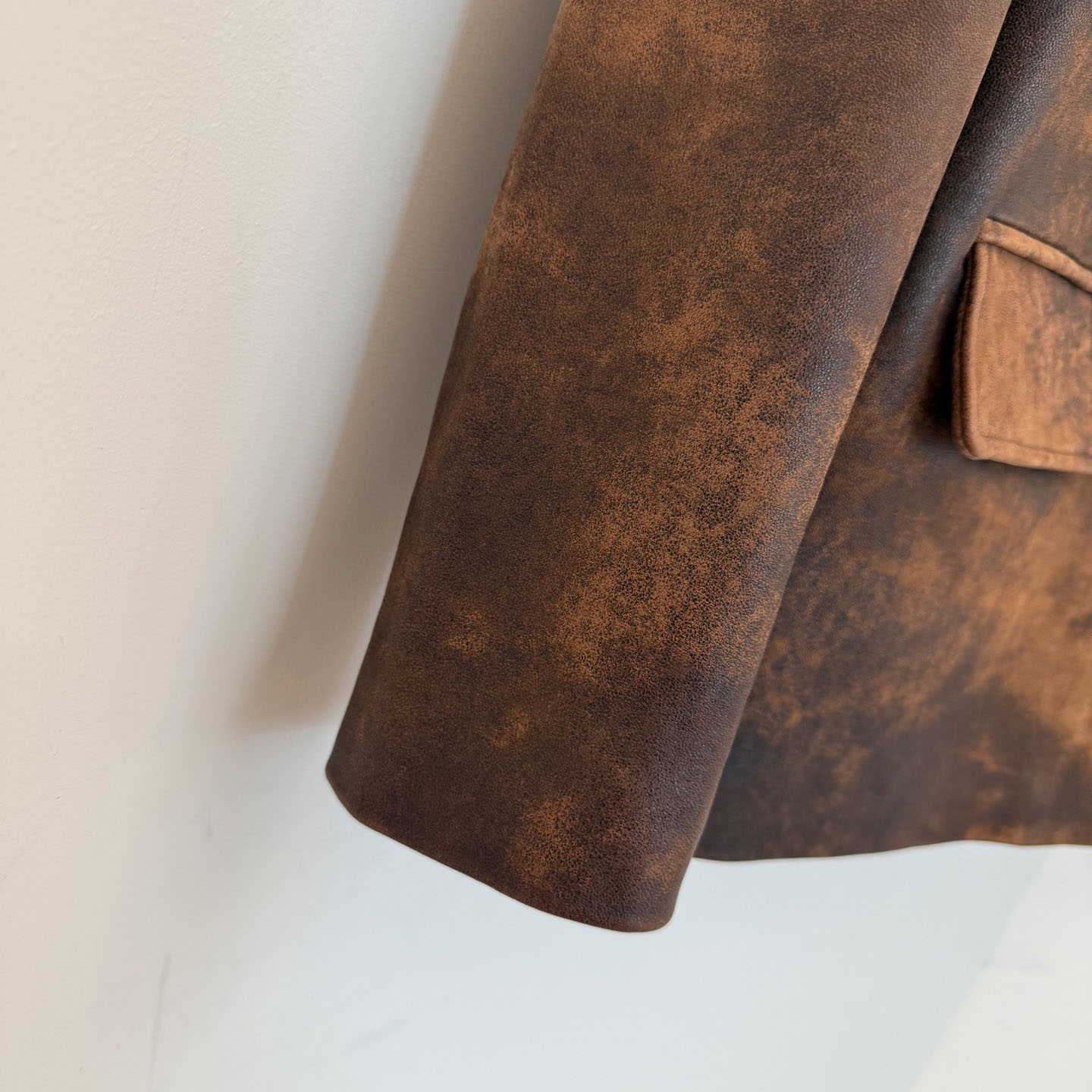 Miu Miu Waxed Suede Leather Jacket - EUR FASHION