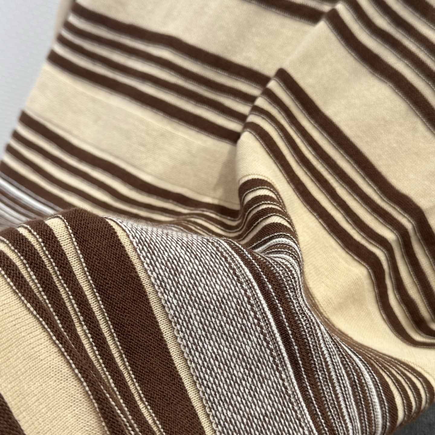 Bottega Veneta Men's Striped Linen-Blend Polo Shirt - EUR FASHION