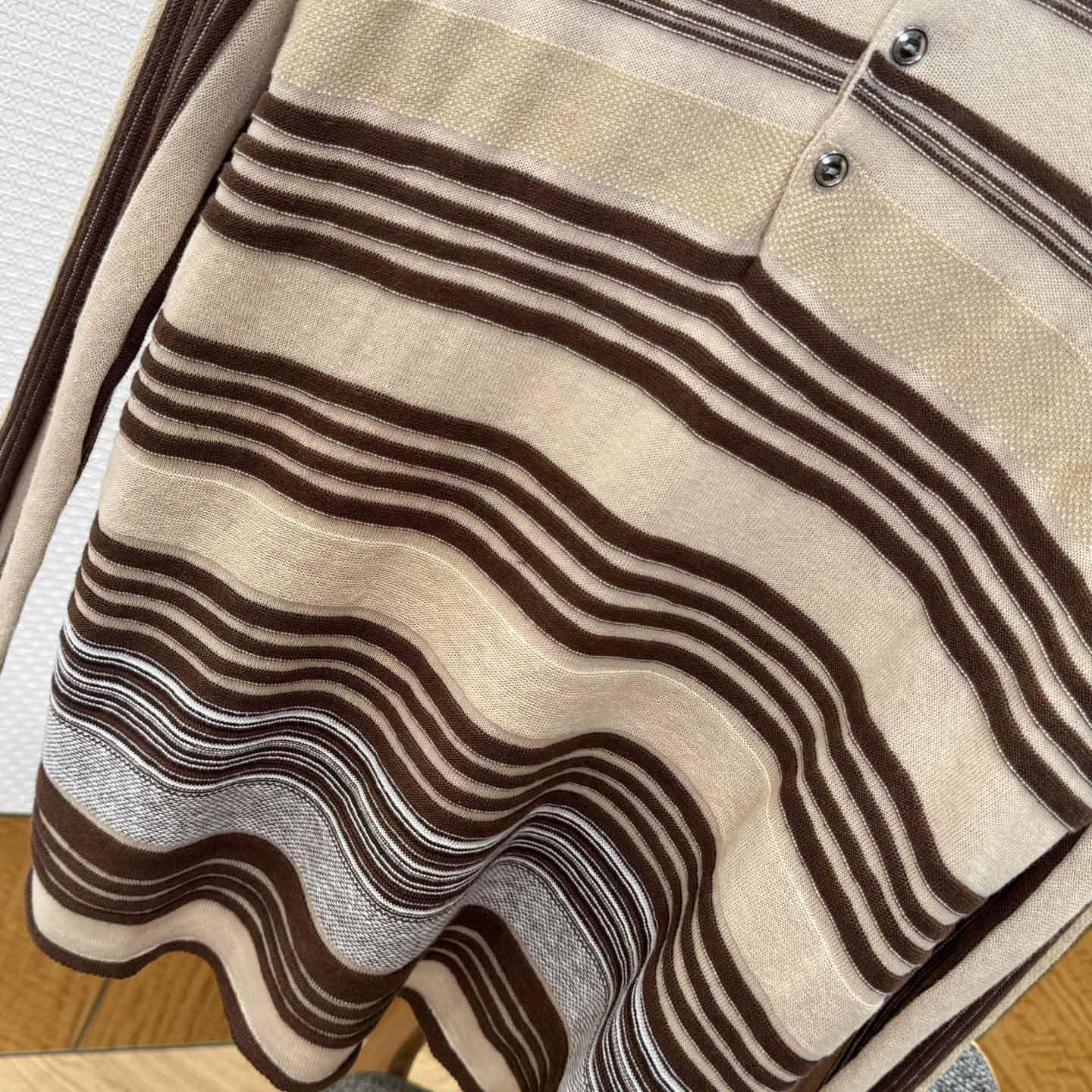 Bottega Veneta Men's Striped Linen-Blend Polo Shirt - EUR FASHION