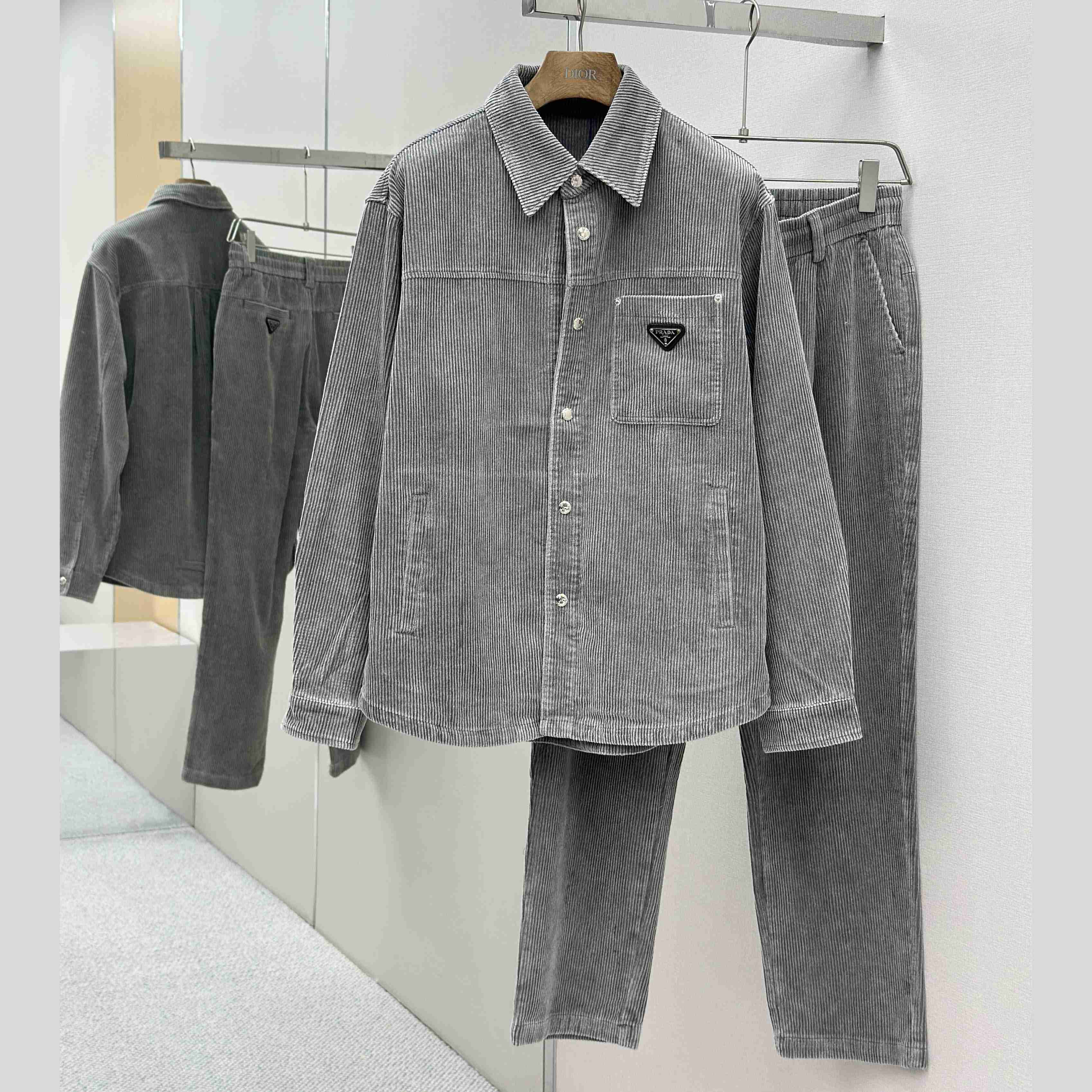 Prada Stretch Cotton Shirt And Pants - EUR FASHION