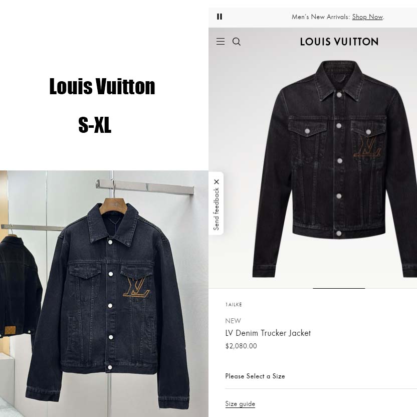 Louis Vuitton LV Denim Trucker Jacket   1AILKE - EUR FASHION