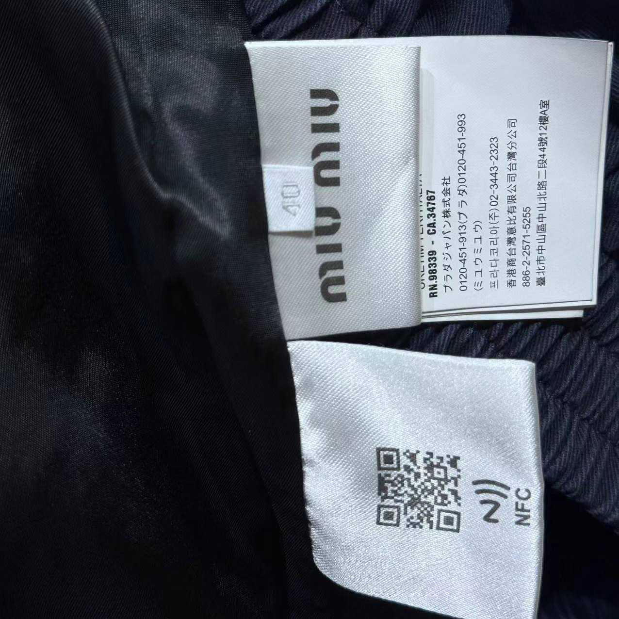 Miu Miu Gabardine Jacket 'Blue' - EUR FASHION