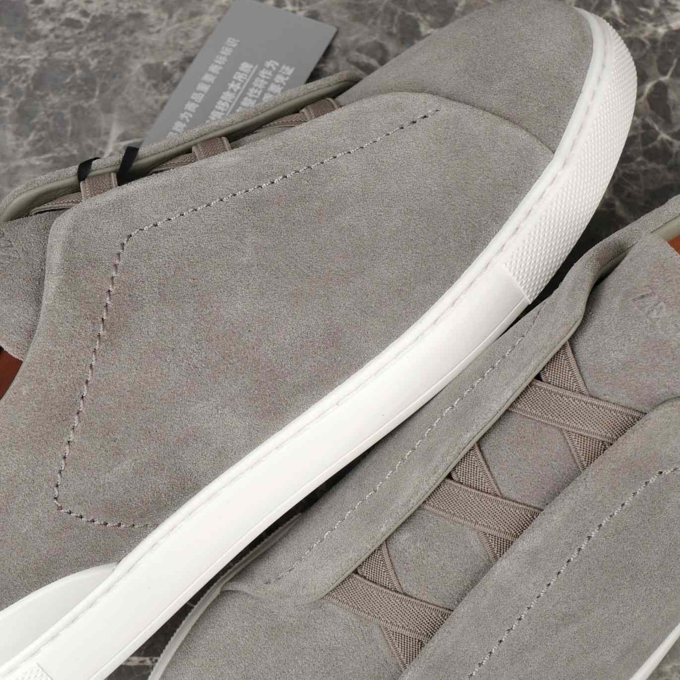 Zegna Utility Blue suede Triple Stitch™ Sneakers - EUR FASHION