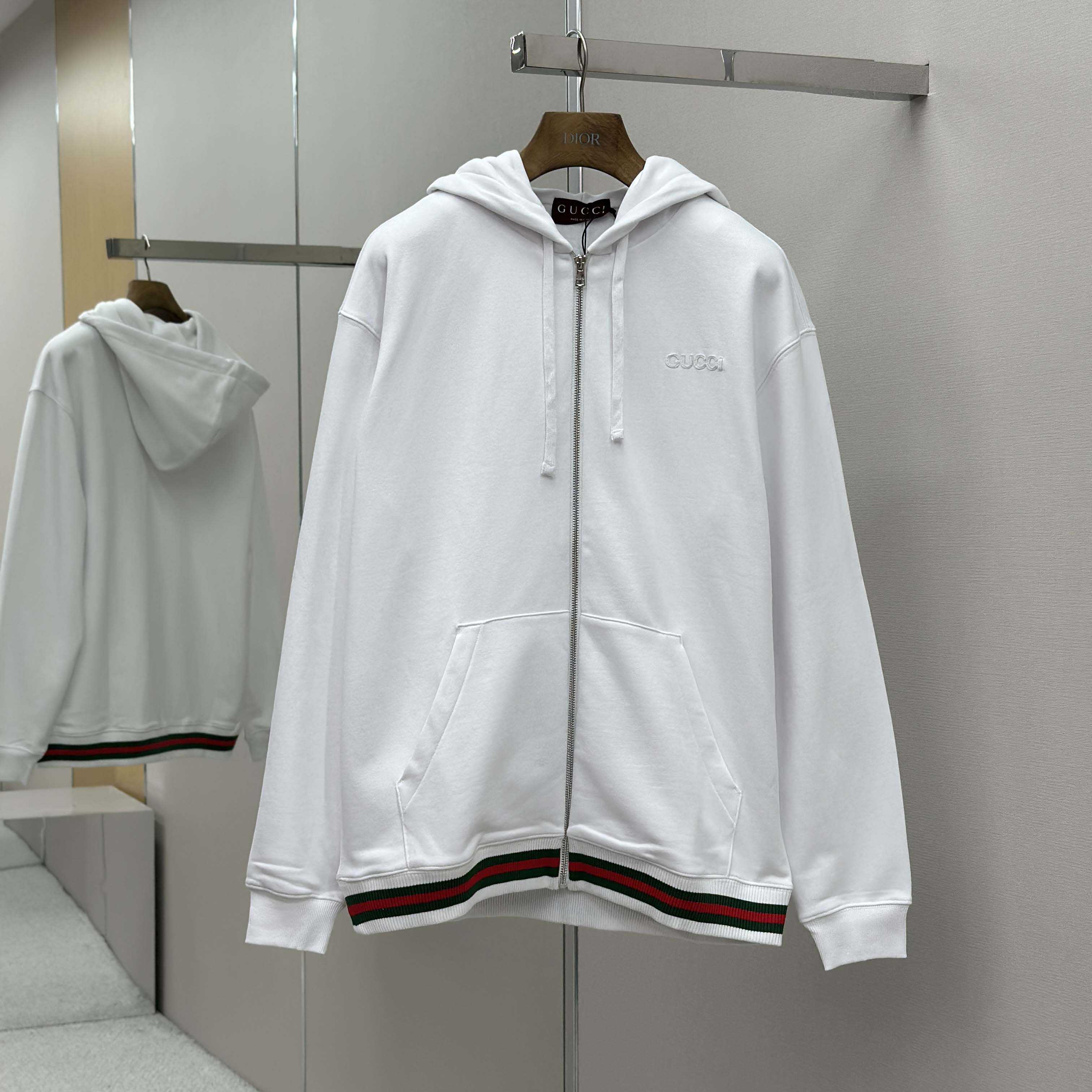 Gucci Cotton Jersey Sweatshirt With Web - EUR FASHION