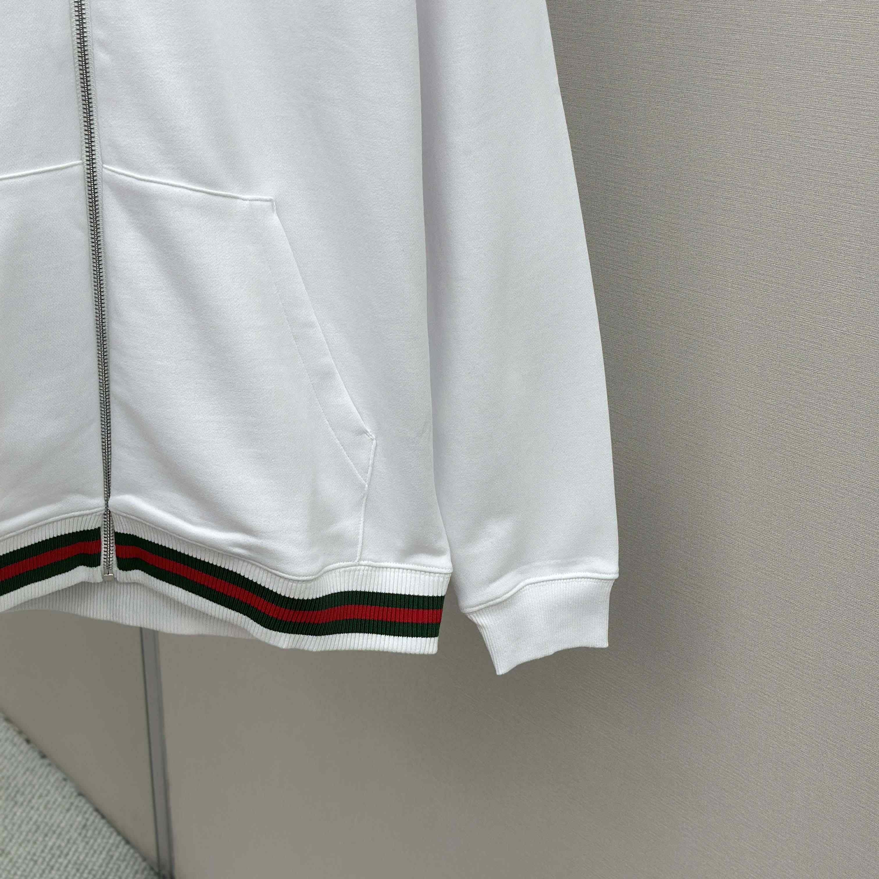 Gucci Cotton Jersey Sweatshirt With Web - EUR FASHION