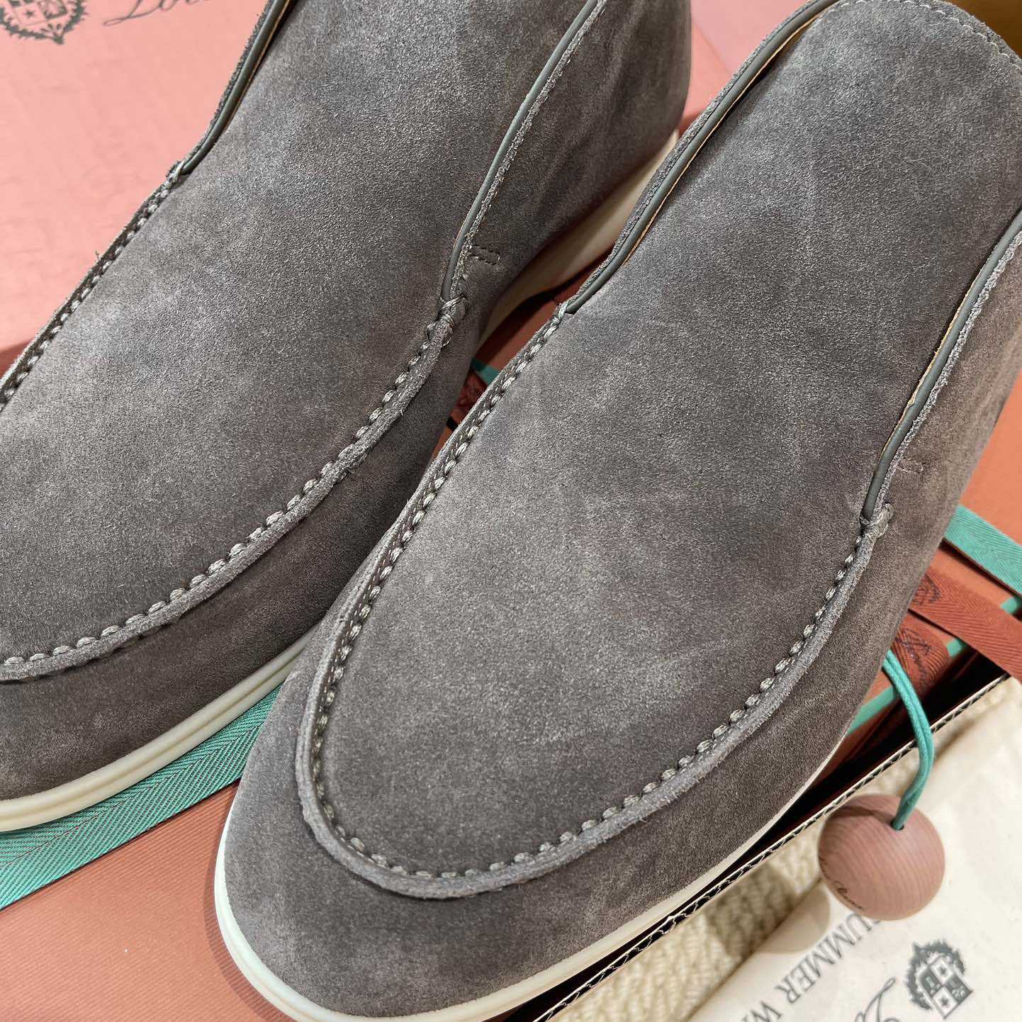 Loro Piana White Sole Summer Walk Loafers - EUR FASHION