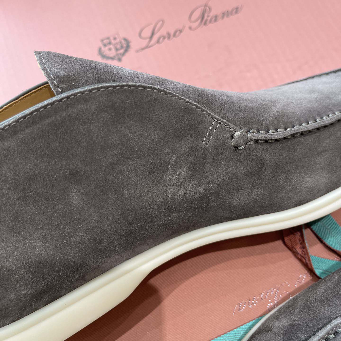 Loro Piana White Sole Summer Walk Loafers - EUR FASHION