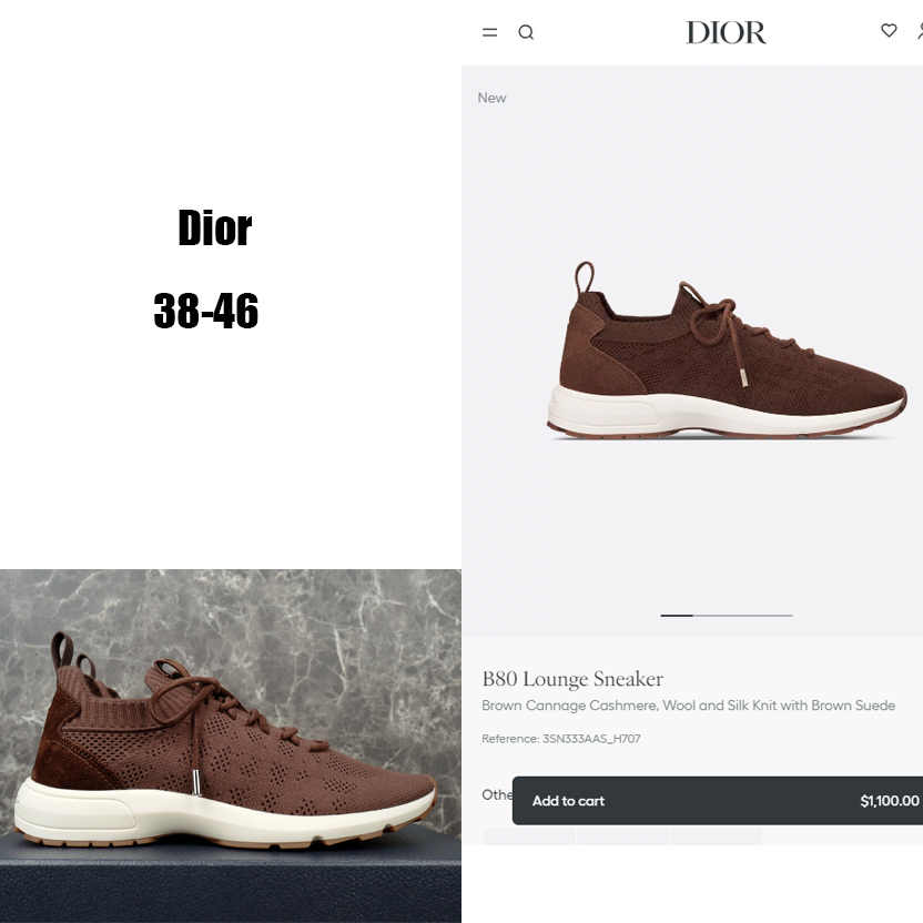 Dior B80 Lounge Sneaker  - EUR FASHION