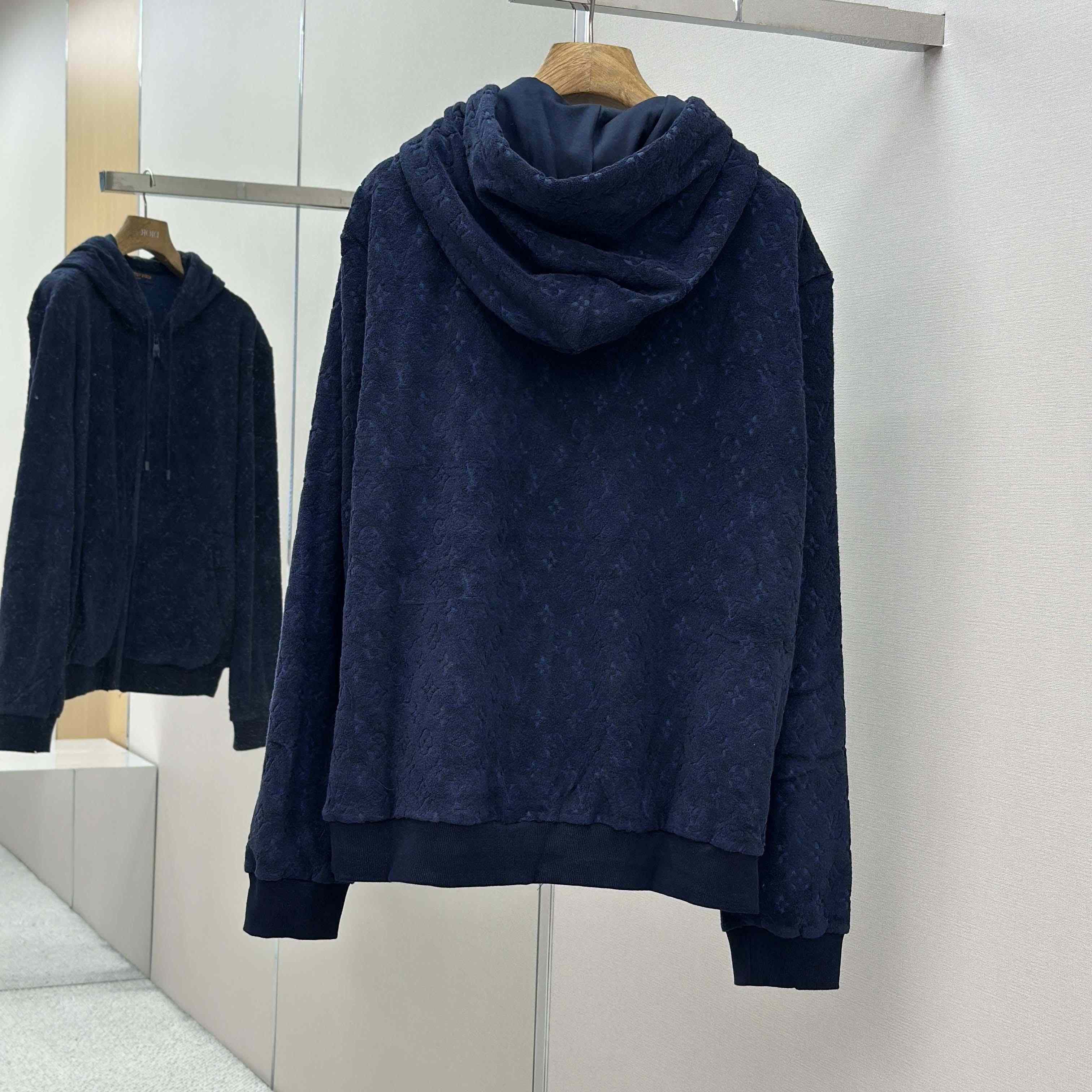 Louis Vuitton Monogram French Terry Zip-Through Hoodie   1AHUWW - EUR FASHION