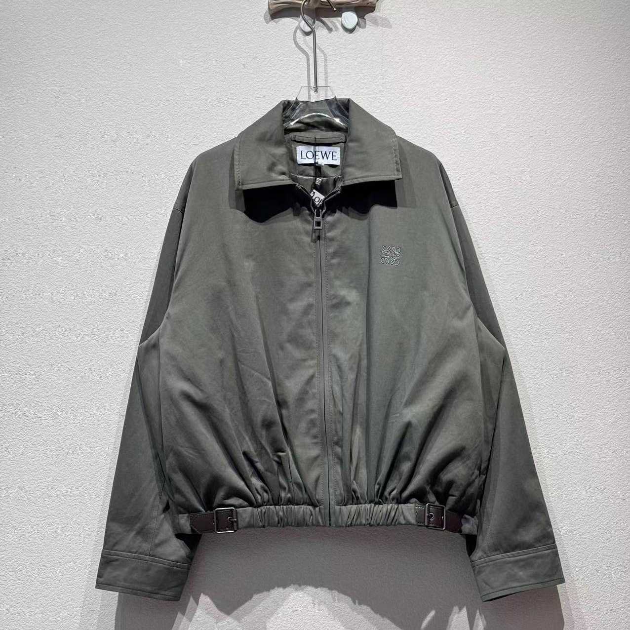Loewe Belted Jacket In Cotton - EUR FASHION