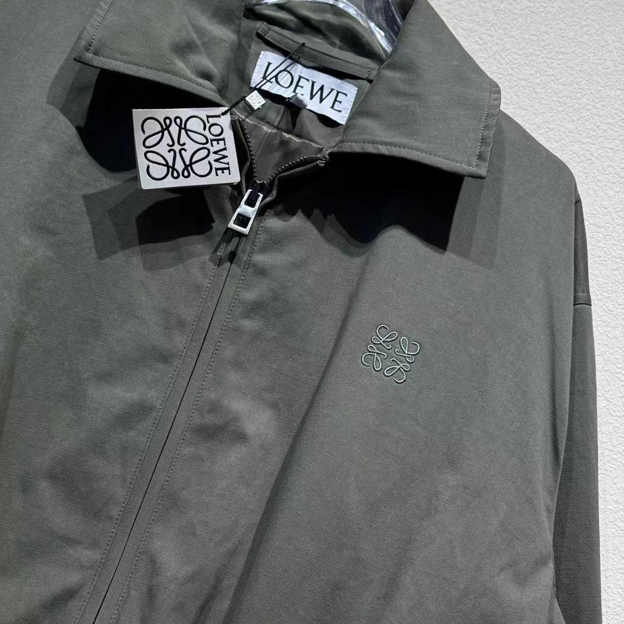 Loewe Belted Jacket In Cotton - EUR FASHION