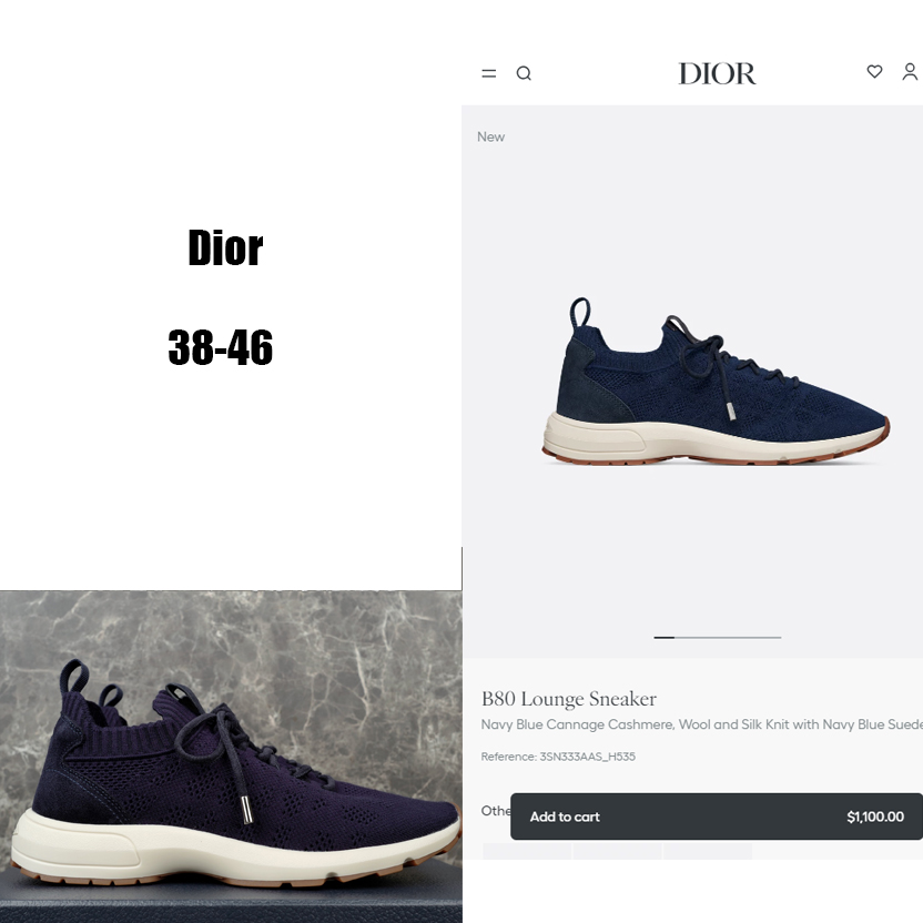 Dior B80 Lounge Sneaker  - EUR FASHION