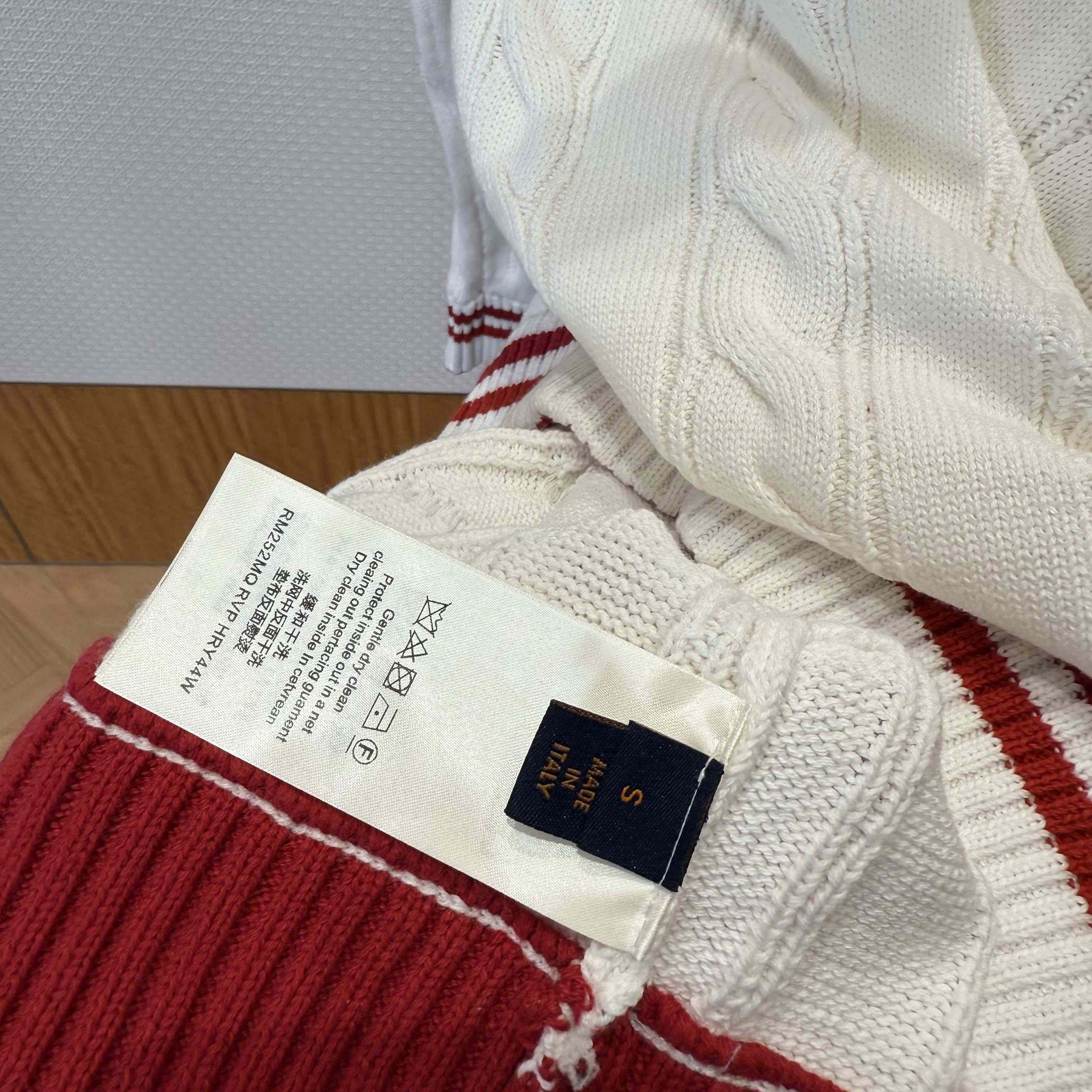 Louis Vuitton Preppy V-Neck Cable Pullover   1AIJYR - EUR FASHION