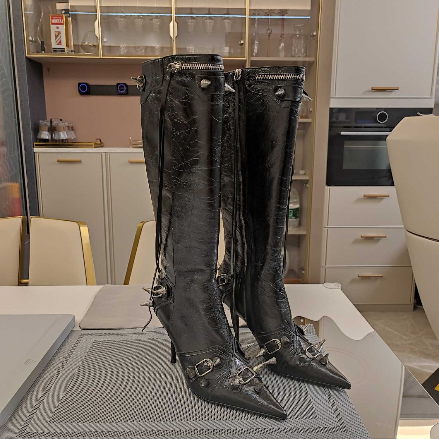 Balenciaga Cagole 90mm Boot In Black - EUR FASHION