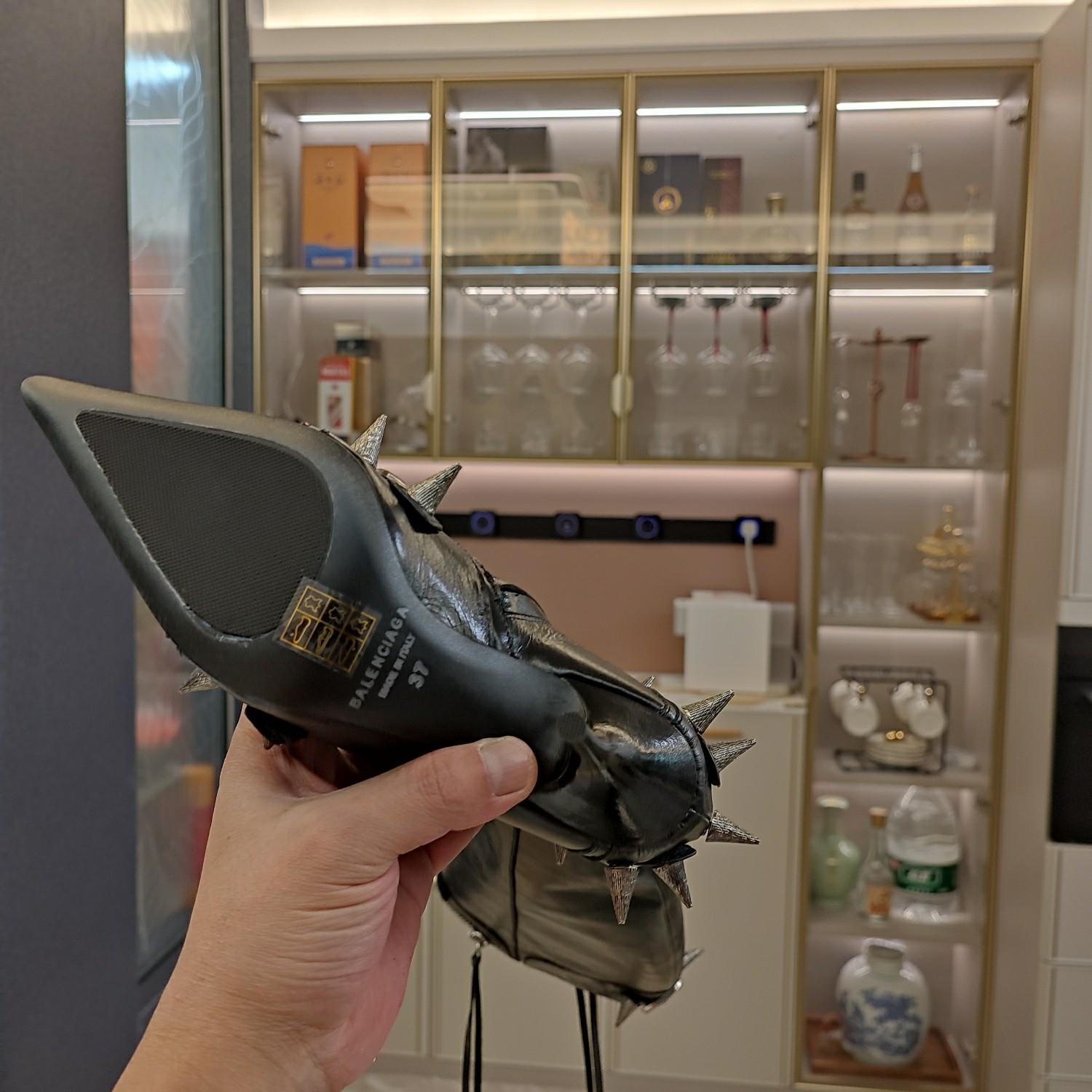 Balenciaga Cagole 90mm Boot In Black - EUR FASHION