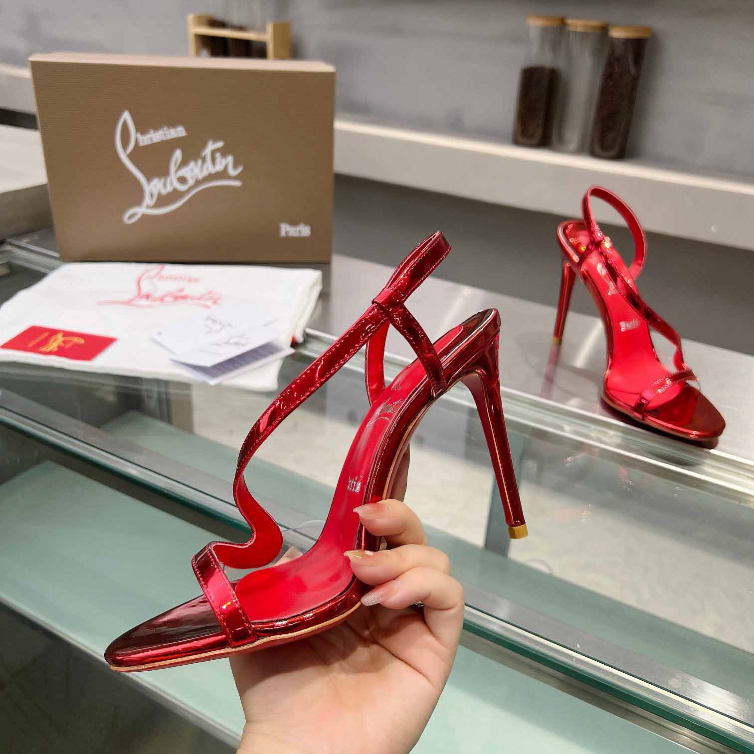 Christian Louboutin Rosalie 100 mm Sandals  - EUR FASHION