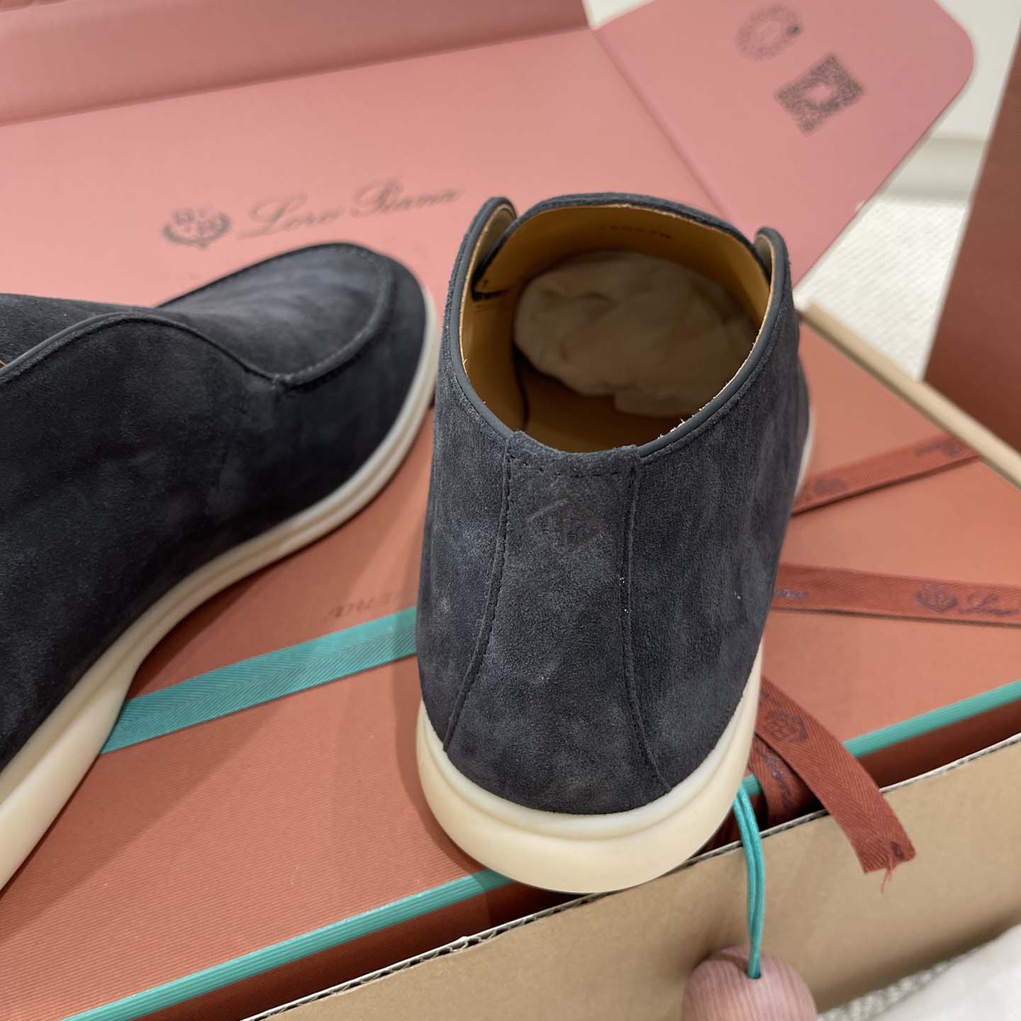 Loro Piana White Sole Summer Walk Loafers - EUR FASHION