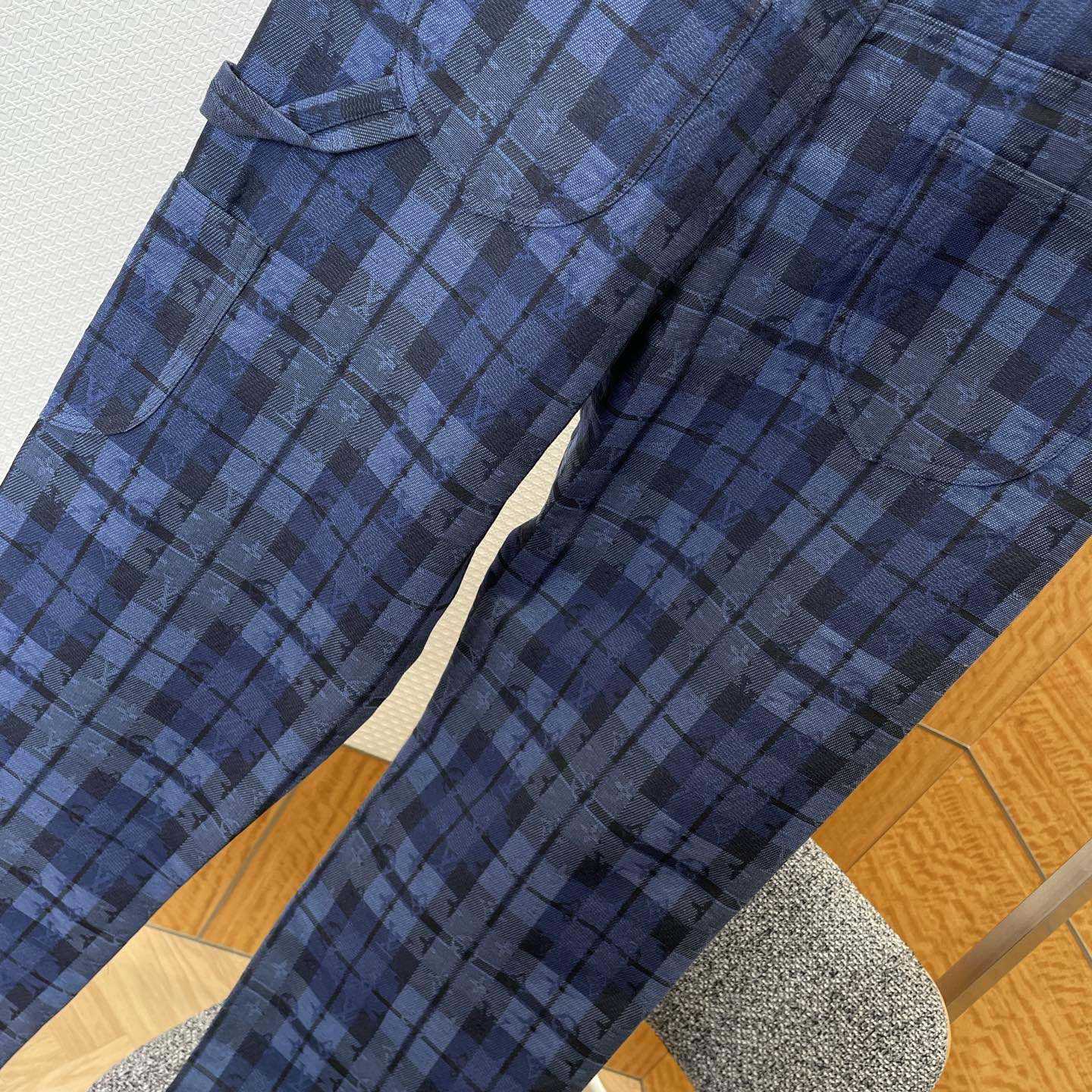 Louis Vuitton Monogram Tartan Denim Pants   1AIJUQ - EUR FASHION