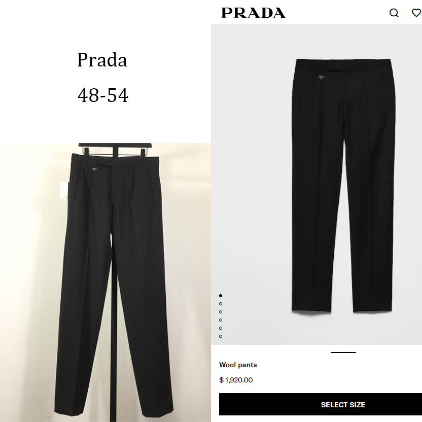 Prada Wool Pants - EUR FASHION