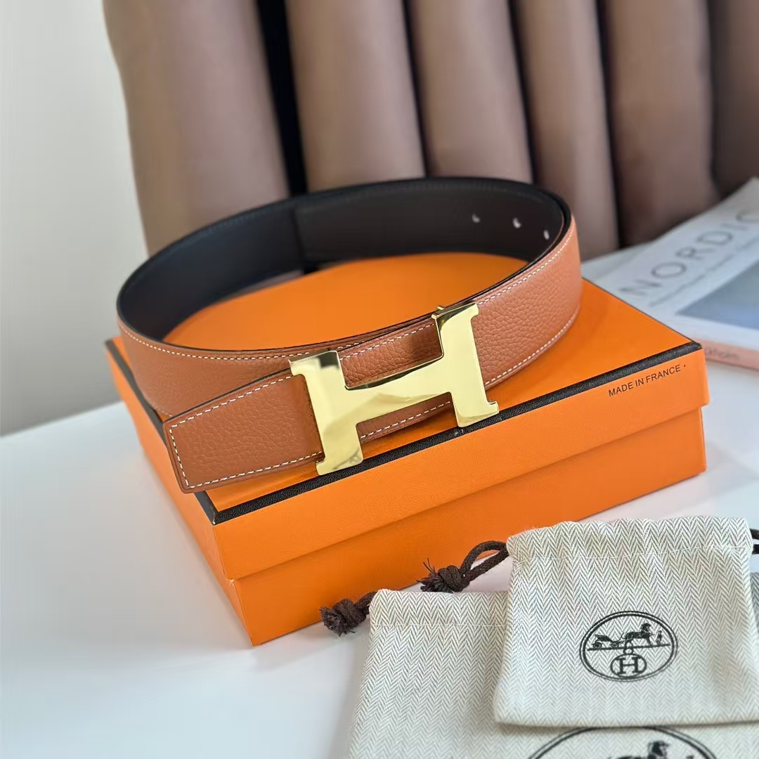 Hermes Reversible Leather Belts    38 mm - EUR FASHION
