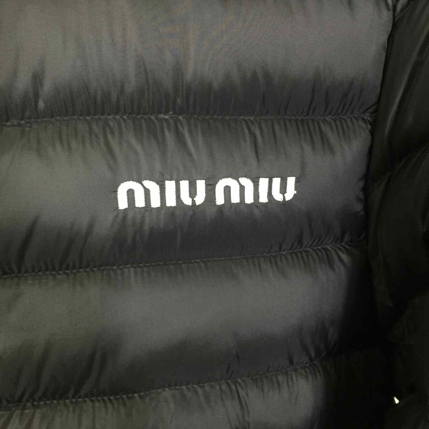Miu Miu Black Down Hoodie Jacket - EUR FASHION