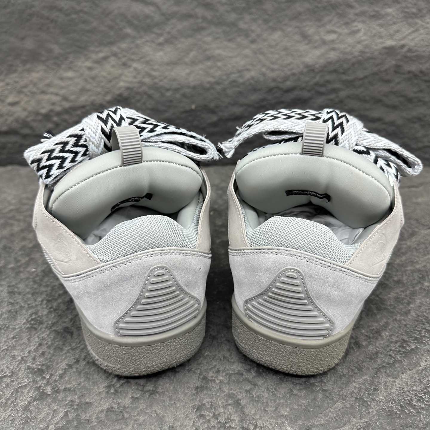 Lanvin Leather Curb Sneakers - EUR FASHION