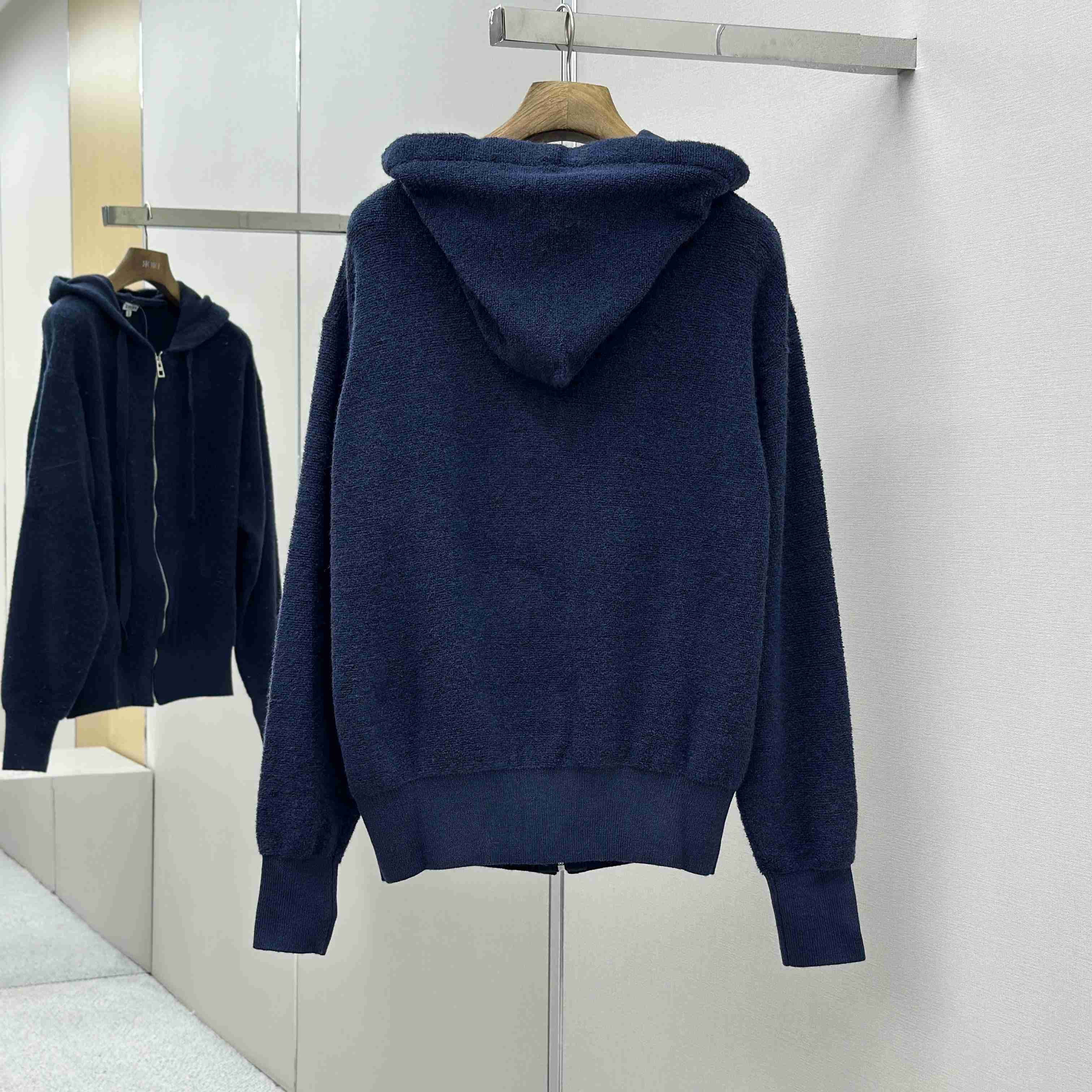 Loewe Anagram Zip-up Hoodie In Wool - EUR FASHION