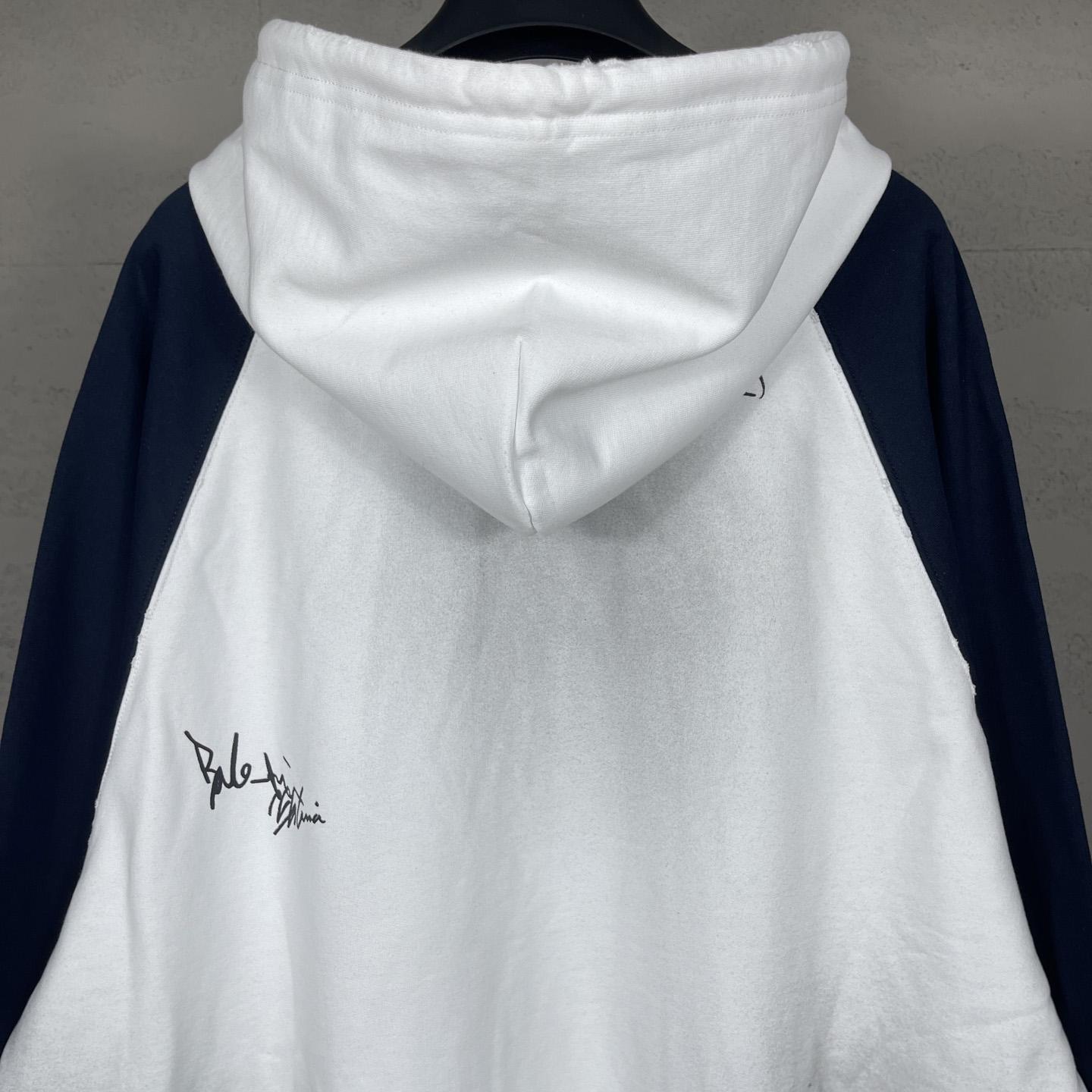 Balenciaga Banana Raglan Oversized Zip-Up Hoodie  - EUR FASHION