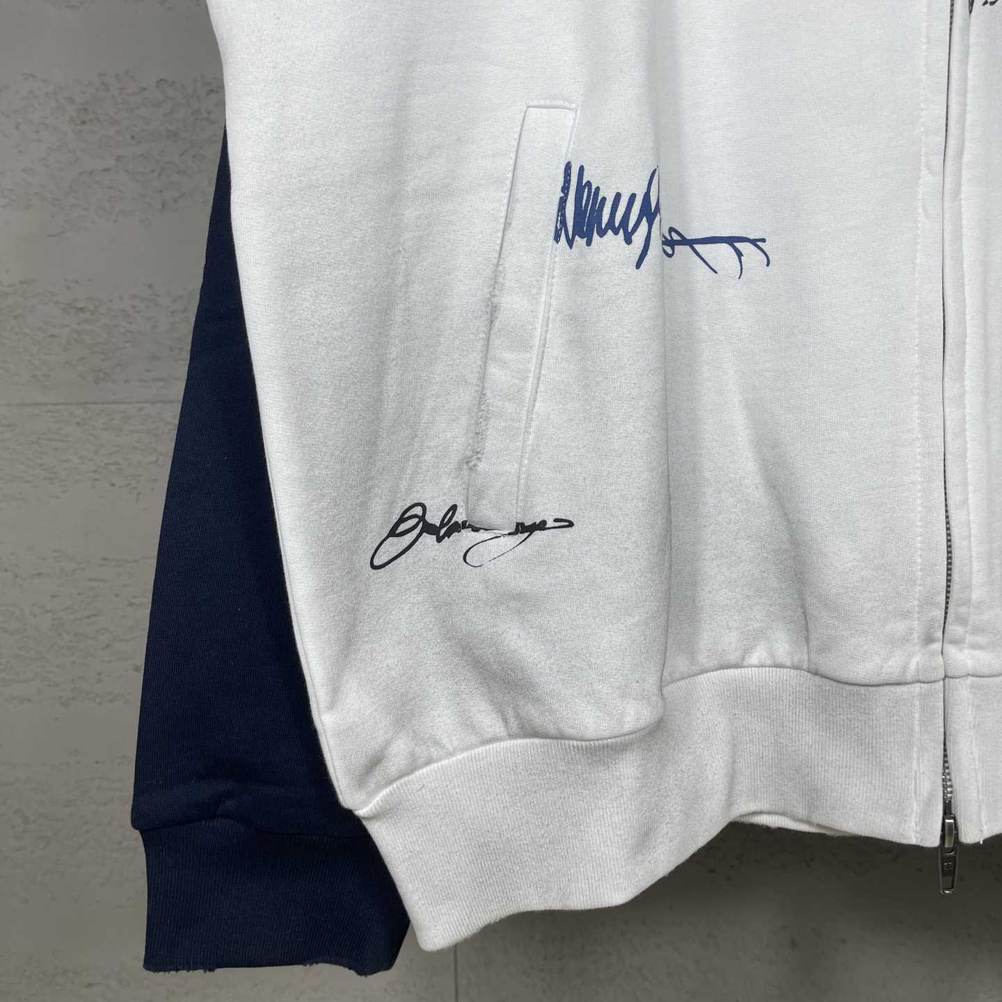 Balenciaga Banana Raglan Oversized Zip-Up Hoodie  - EUR FASHION