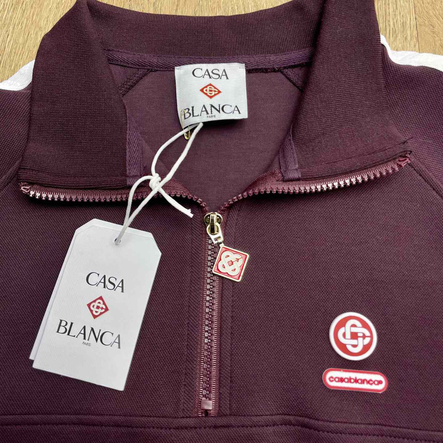 Casablanca Quarter Zip Laurel Sweatshirt   c1104 - EUR FASHION