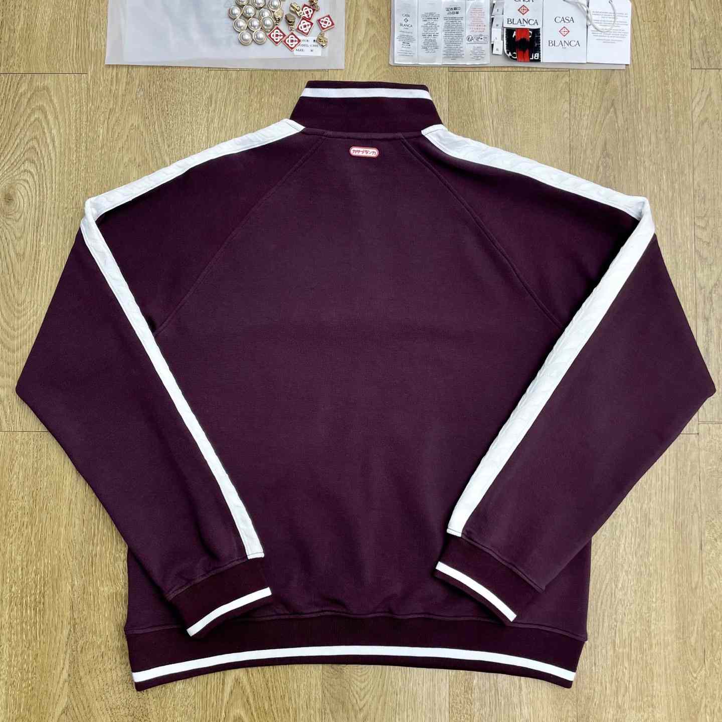 Casablanca Quarter Zip Laurel Sweatshirt   c1104 - EUR FASHION