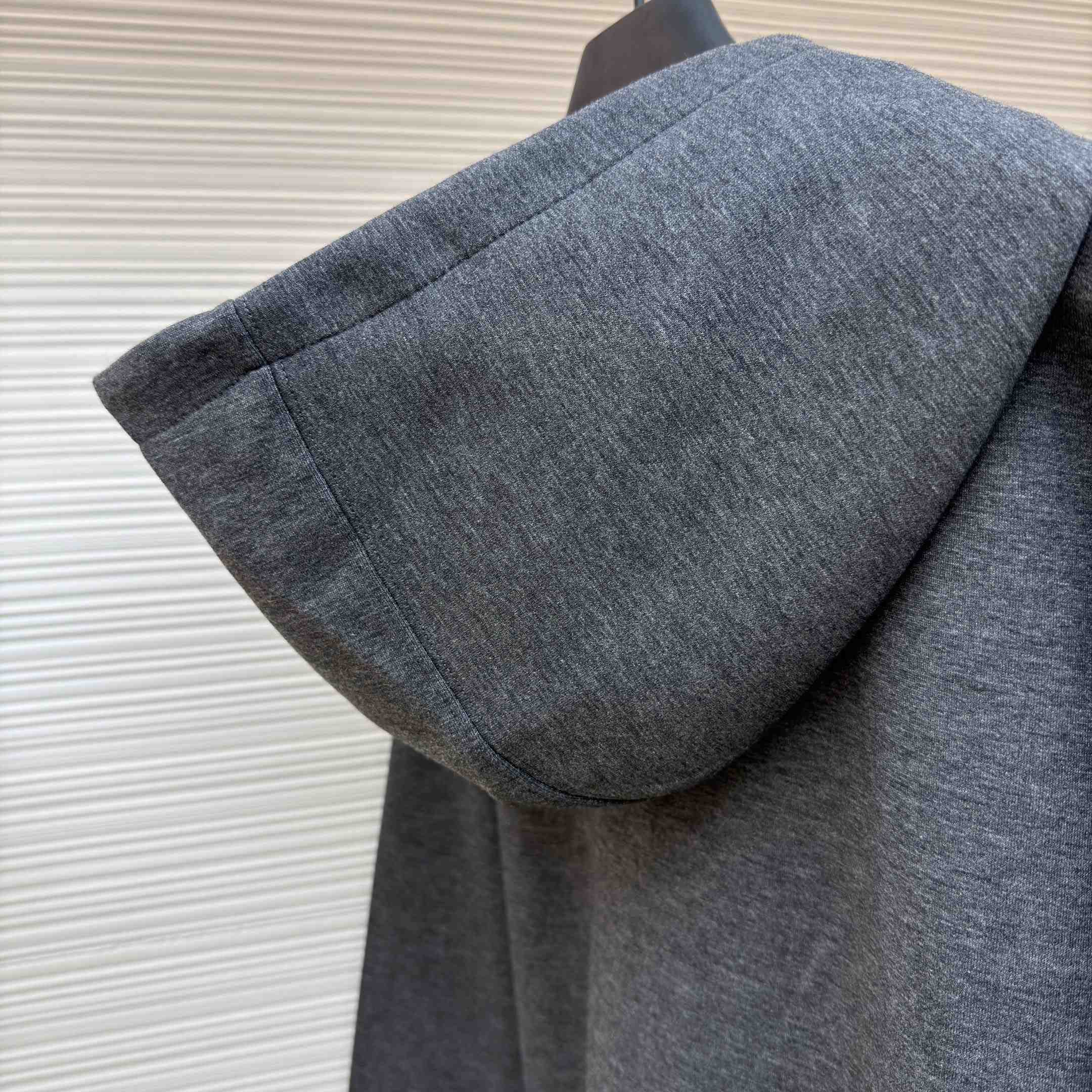 Fendi Dark Gray Cotton Sweatshirt - EUR FASHION