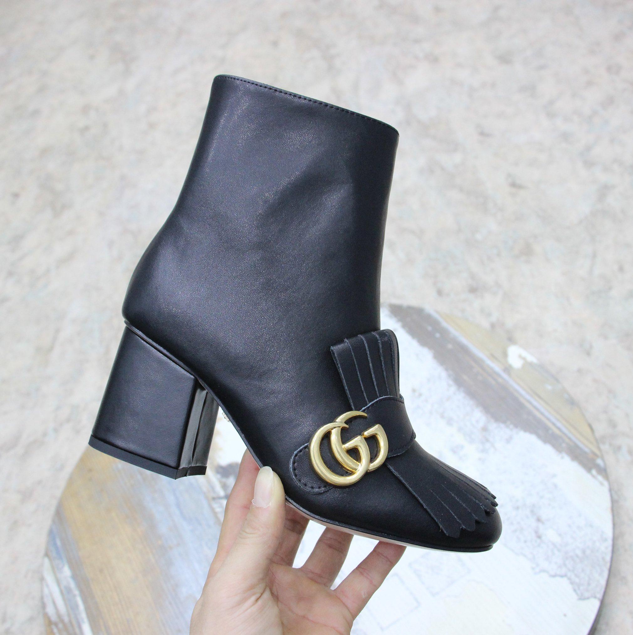 Gucci Women's Horsebit Ankle Bootie - EUR FASHION