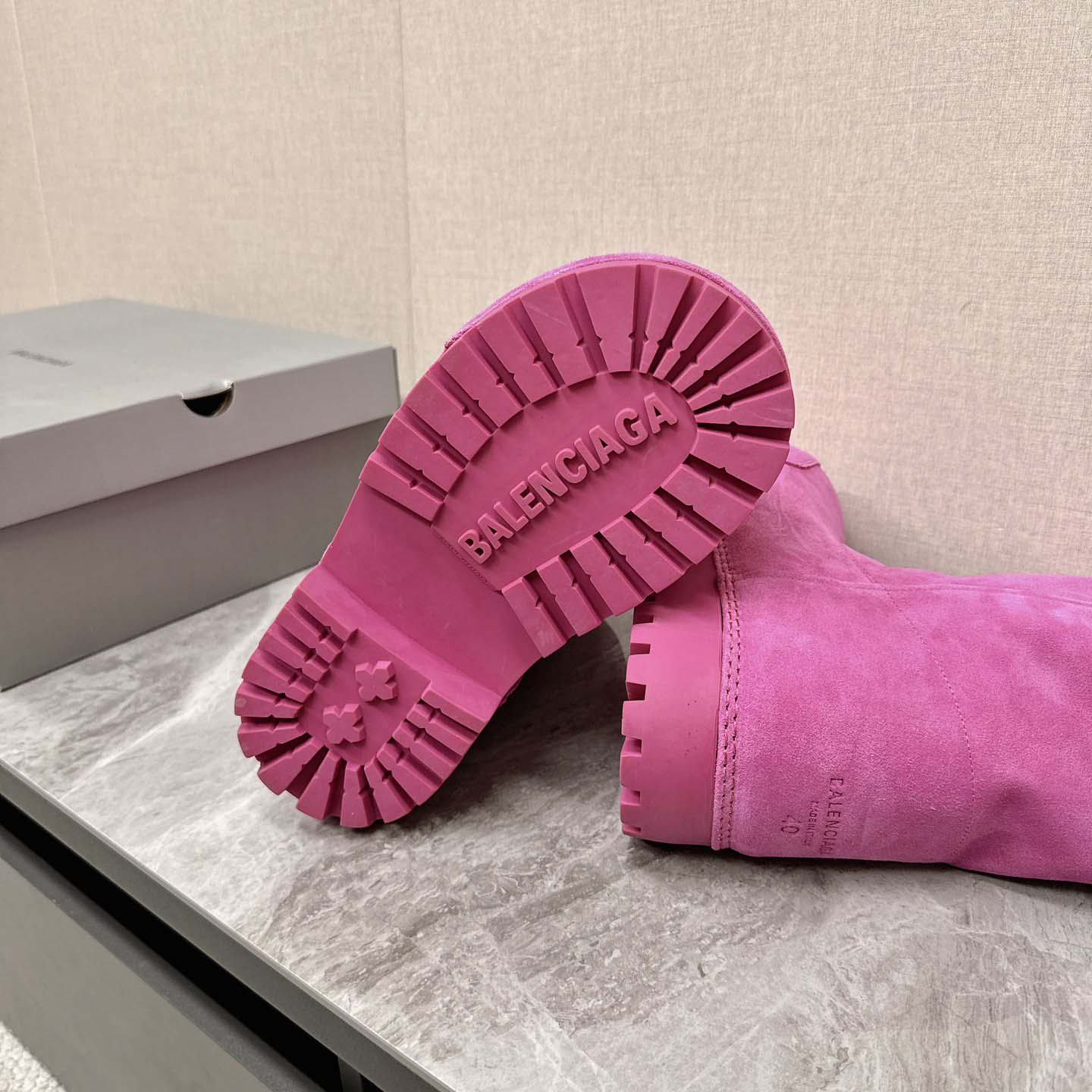 Balenciaga Alaska Fur High Boots - EUR FASHION