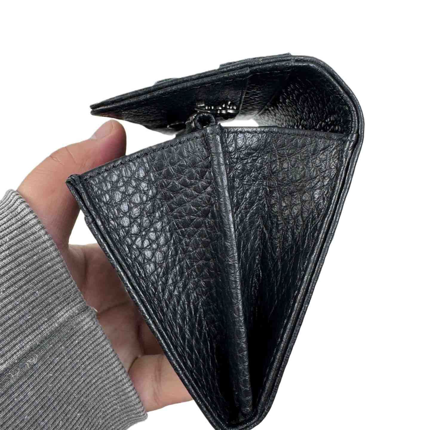 Chrome Heart Leather Cross Wallet - EUR FASHION