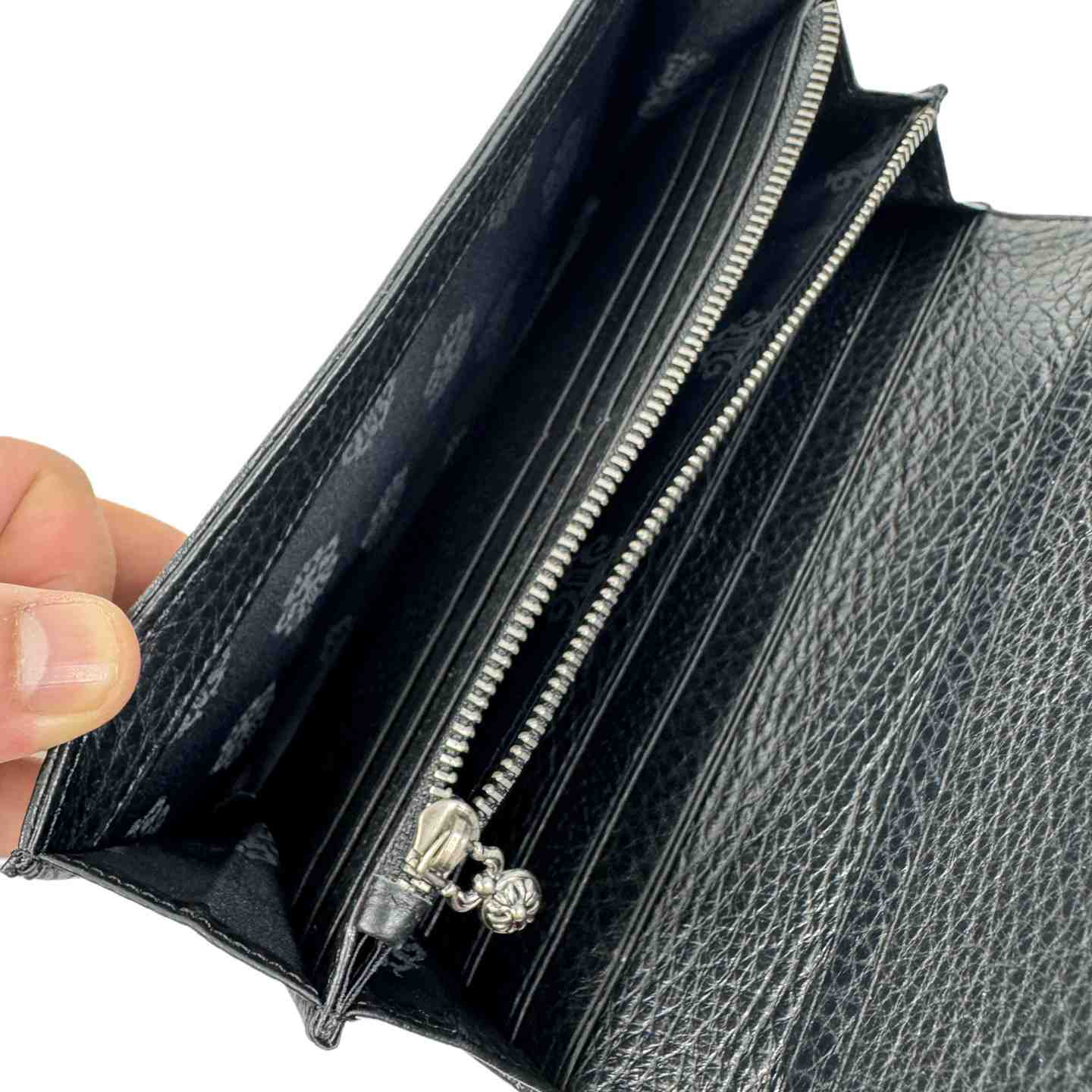 Chrome Heart Leather Cross Wallet - EUR FASHION