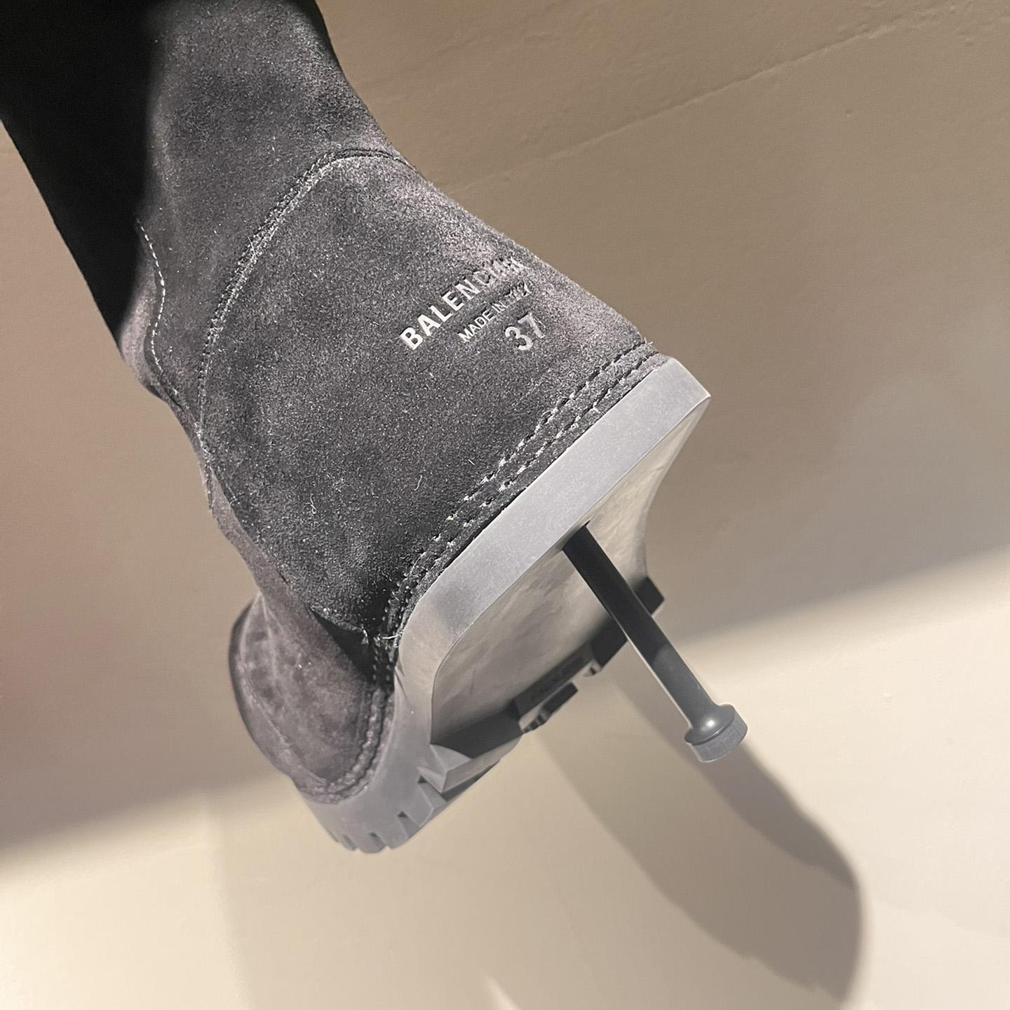 Balenciaga Alaska Fur High Boots - EUR FASHION