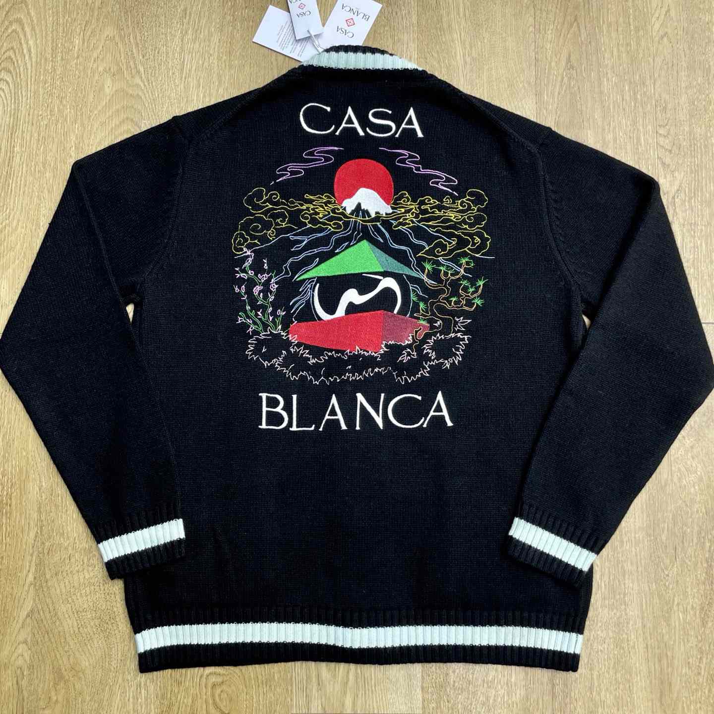 Casablanca Embroidered Panel Cardigan   Z6035 - EUR FASHION