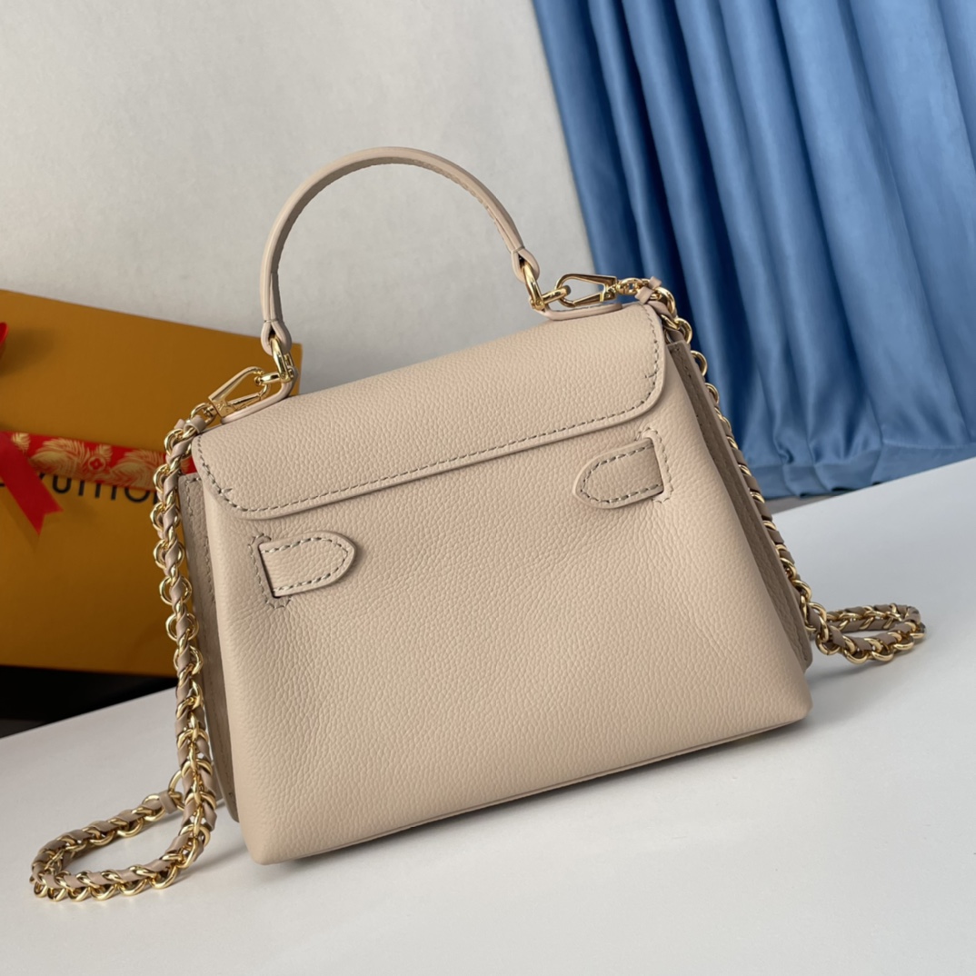 Louis Vuitton Greige Leather LockMe Ever Mini Bag    M21052 - EUR FASHION